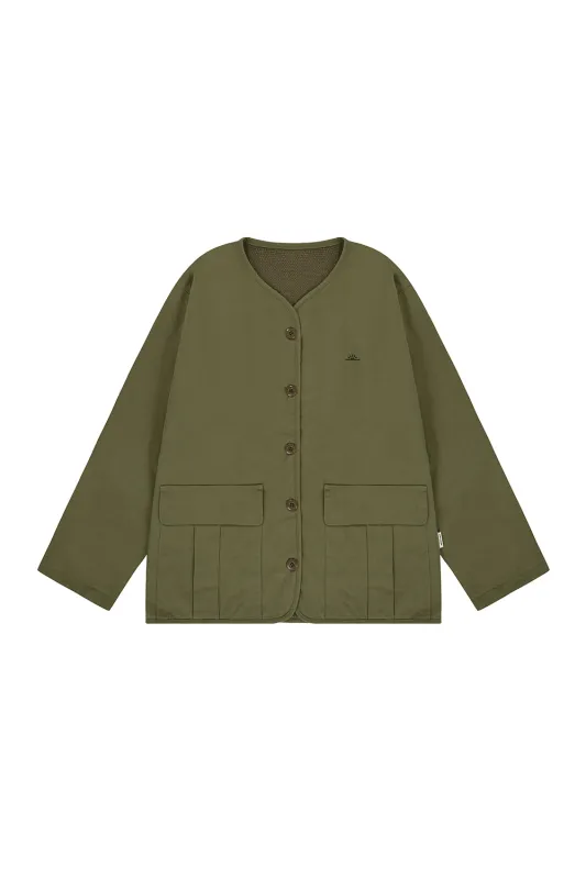 Reversible Utility Round Jacket (Khaki) made by Kappy