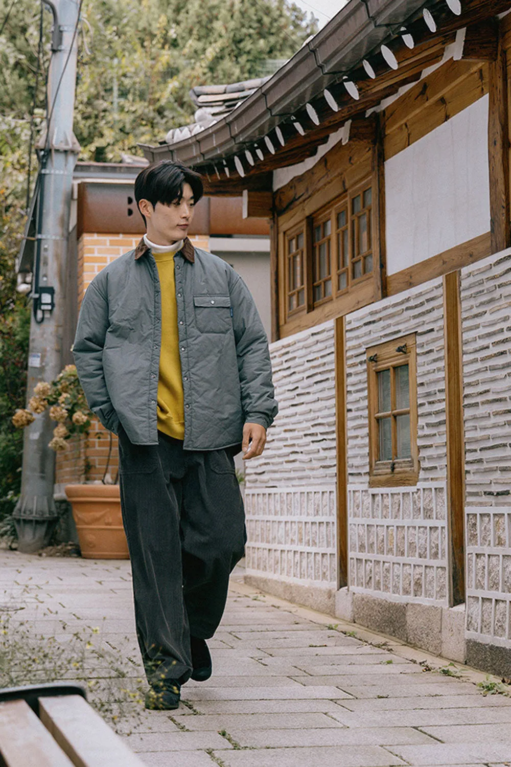 Padding Shirt Jacket (Deep Lake) sold by Kappy product image thumbnail 2