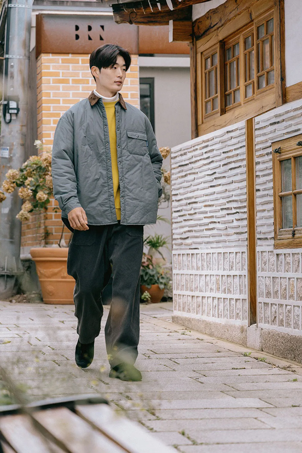 Padding Shirt Jacket (Deep Lake) sold by Kappy product image thumbnail 3