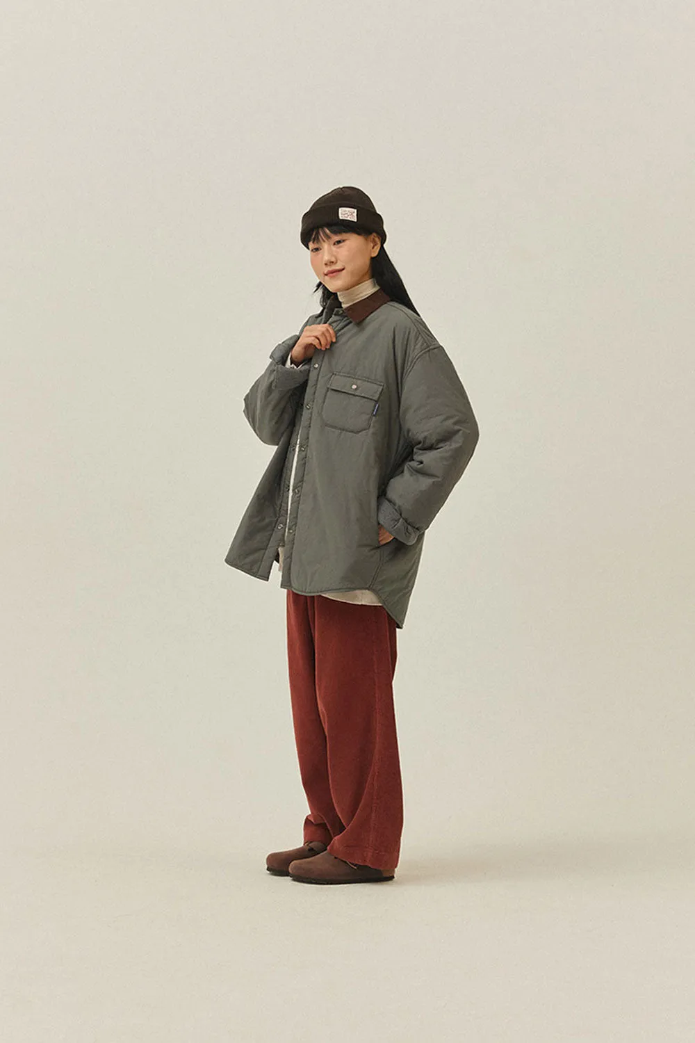 Padding Shirt Jacket (Deep Lake) sold by Kappy product image thumbnail 5