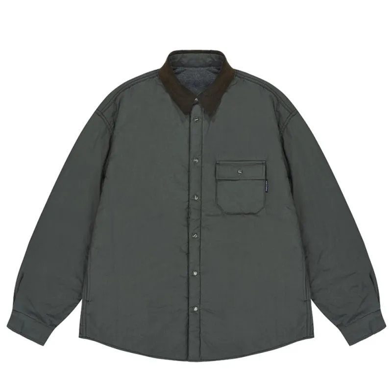 Padding Shirt Jacket (Deep Lake) made by Kappy