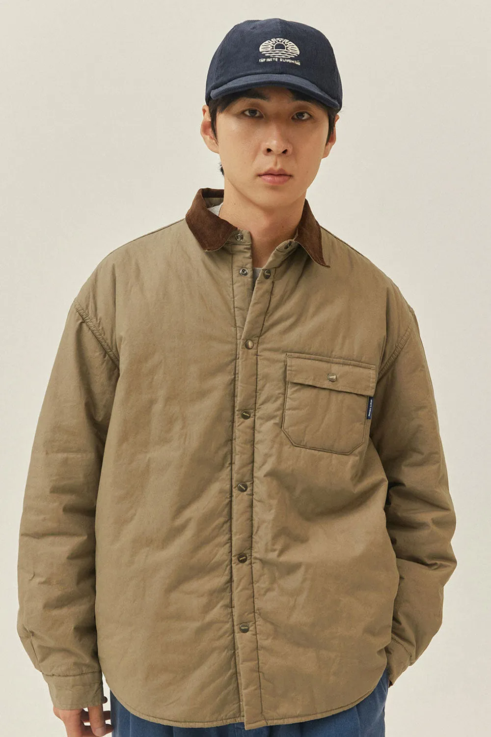 Padding Shirt Jacket (Beige) sold by Kappy product image thumbnail 3