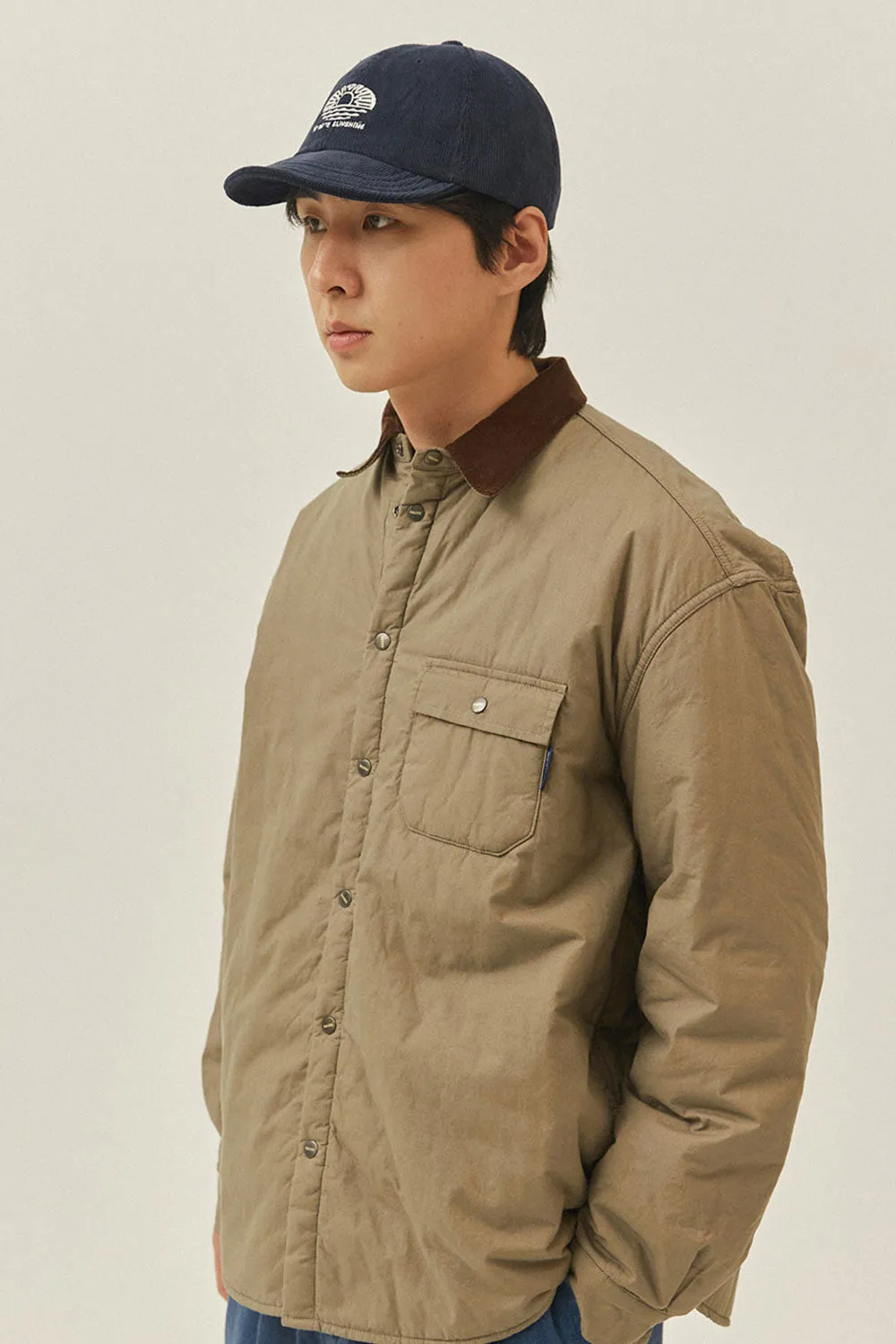 Padding Shirt Jacket (Beige) sold by Kappy product image thumbnail 2