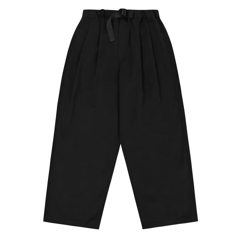 Two Tuck Wide Pants (Black) made by Kappy