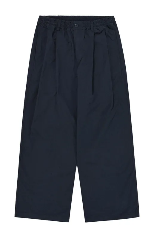 Two Tuck Wide CN Pants (Navy) made by Kappy