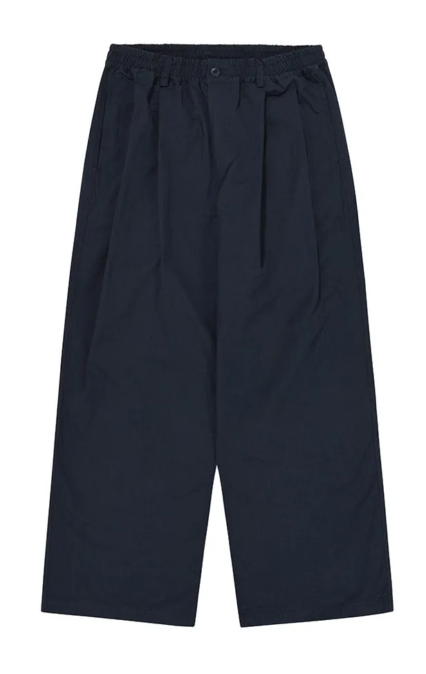 Two Tuck Wide CN Pants (Navy) sold by Kappy