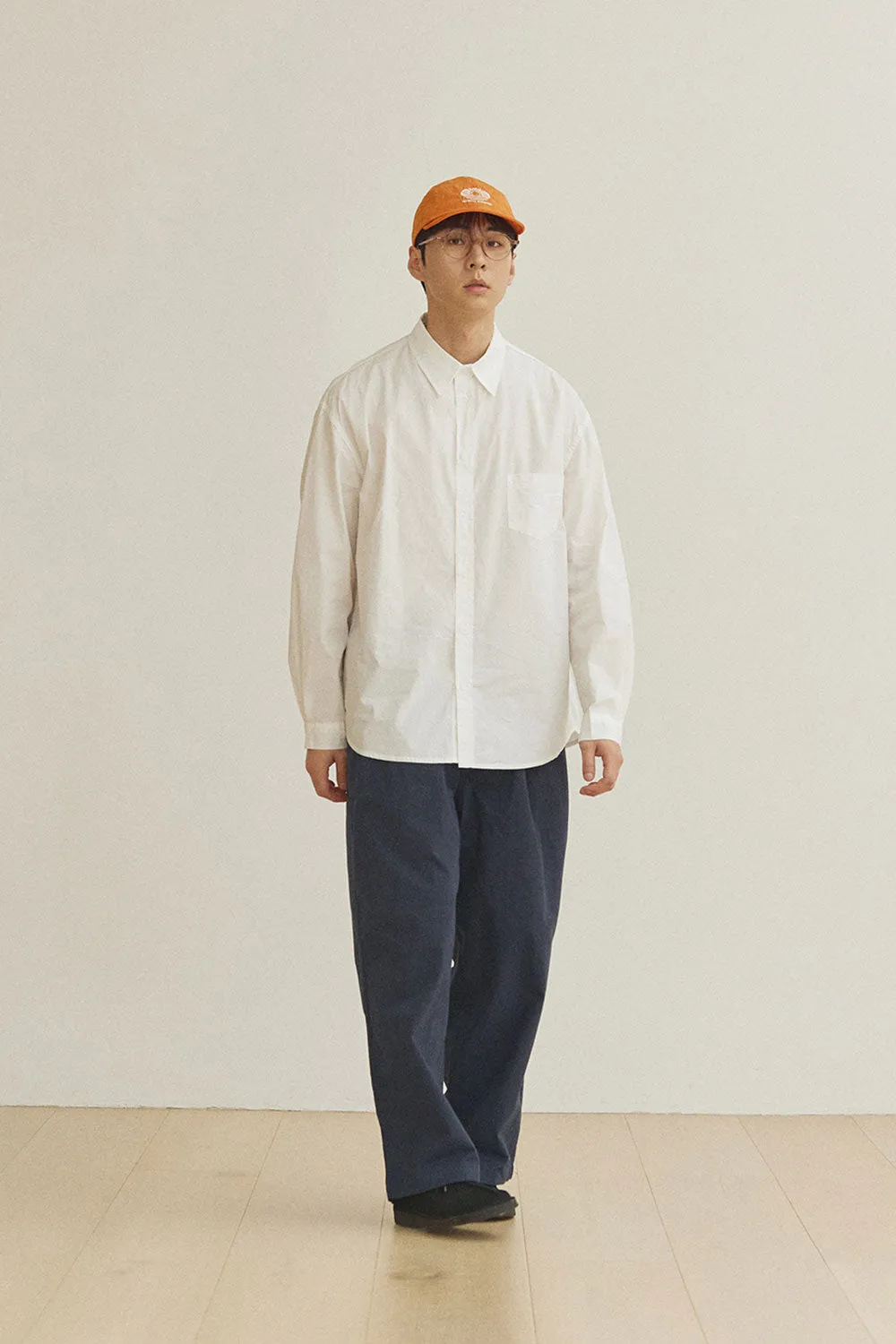 Two Tuck Wide CN Pants (Navy) sold by Kappy product image thumbnail 4