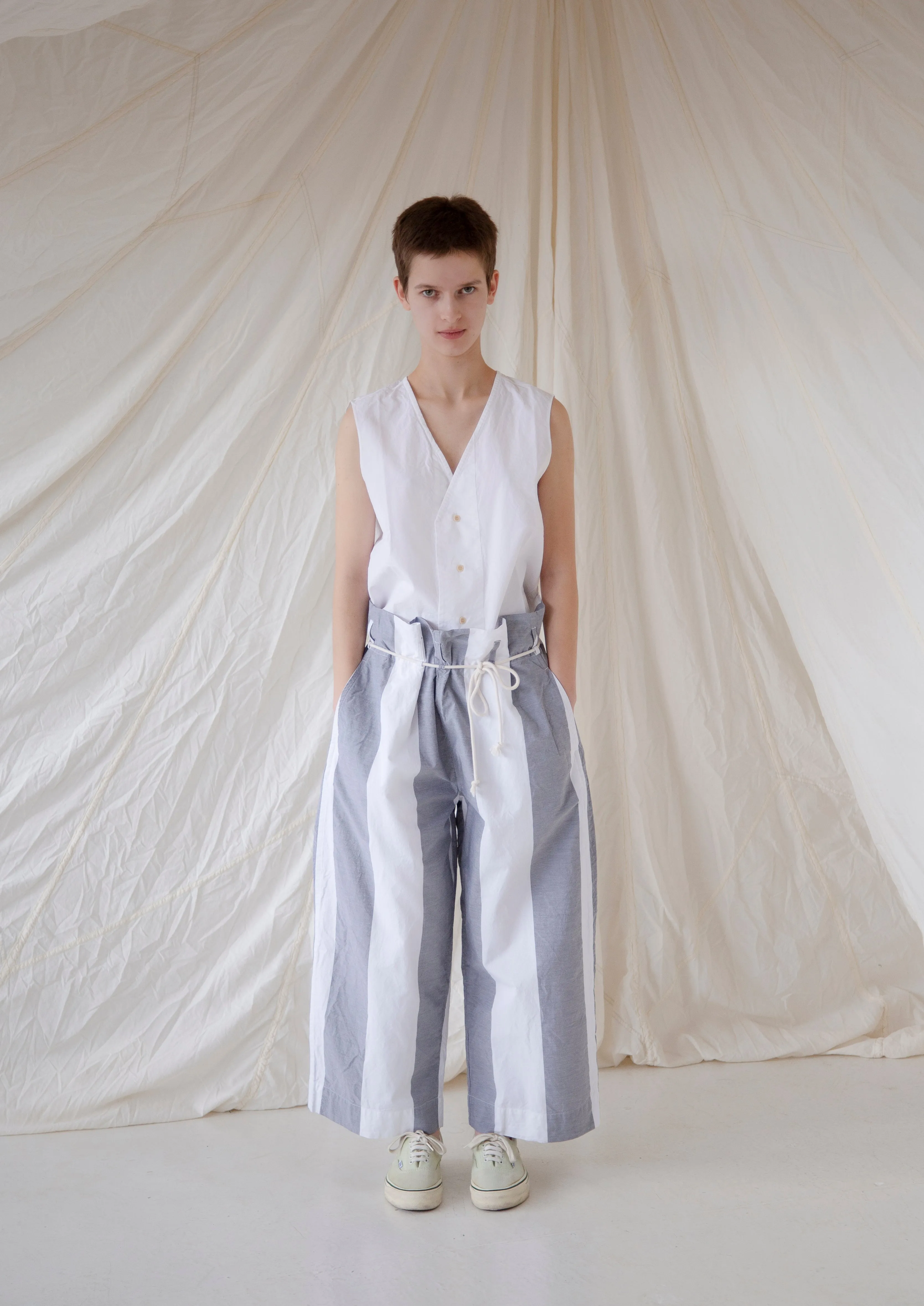 TUCKER Trousers | Wide Stripe sold by VON SONO product image thumbnail 3