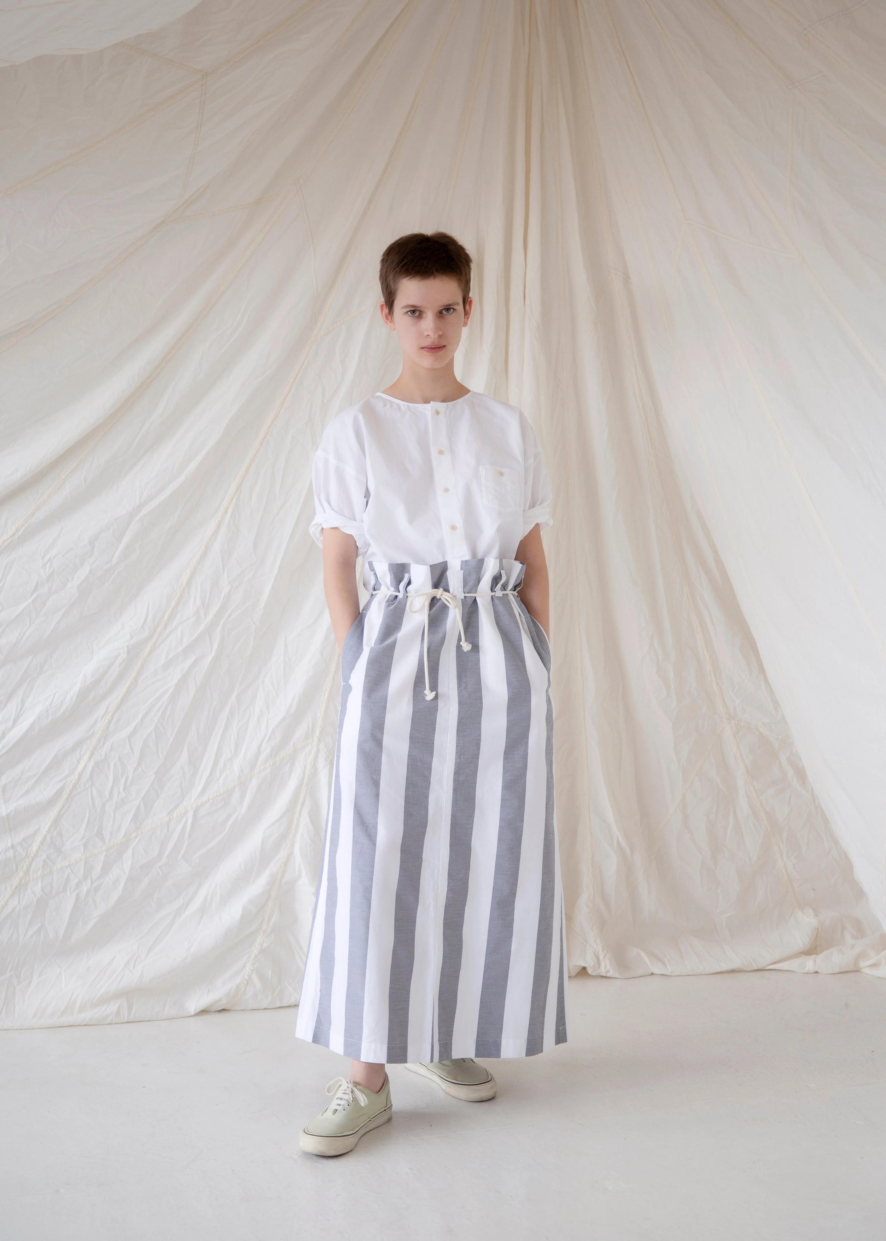 SALEM Skirt | Narrow Stripe sold by VON SONO