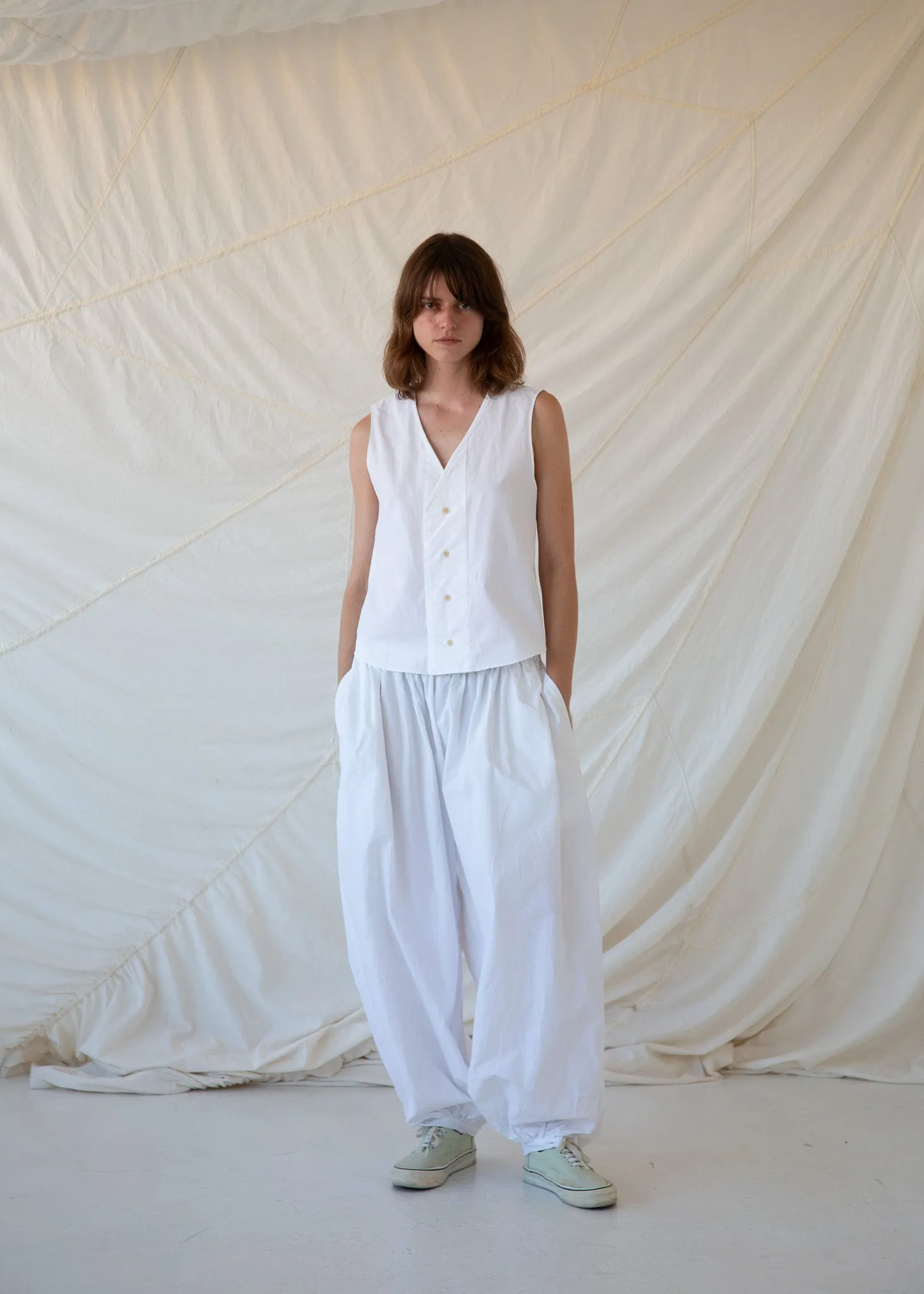 TAMOU Trousers | White sold by VON SONO product image thumbnail 4