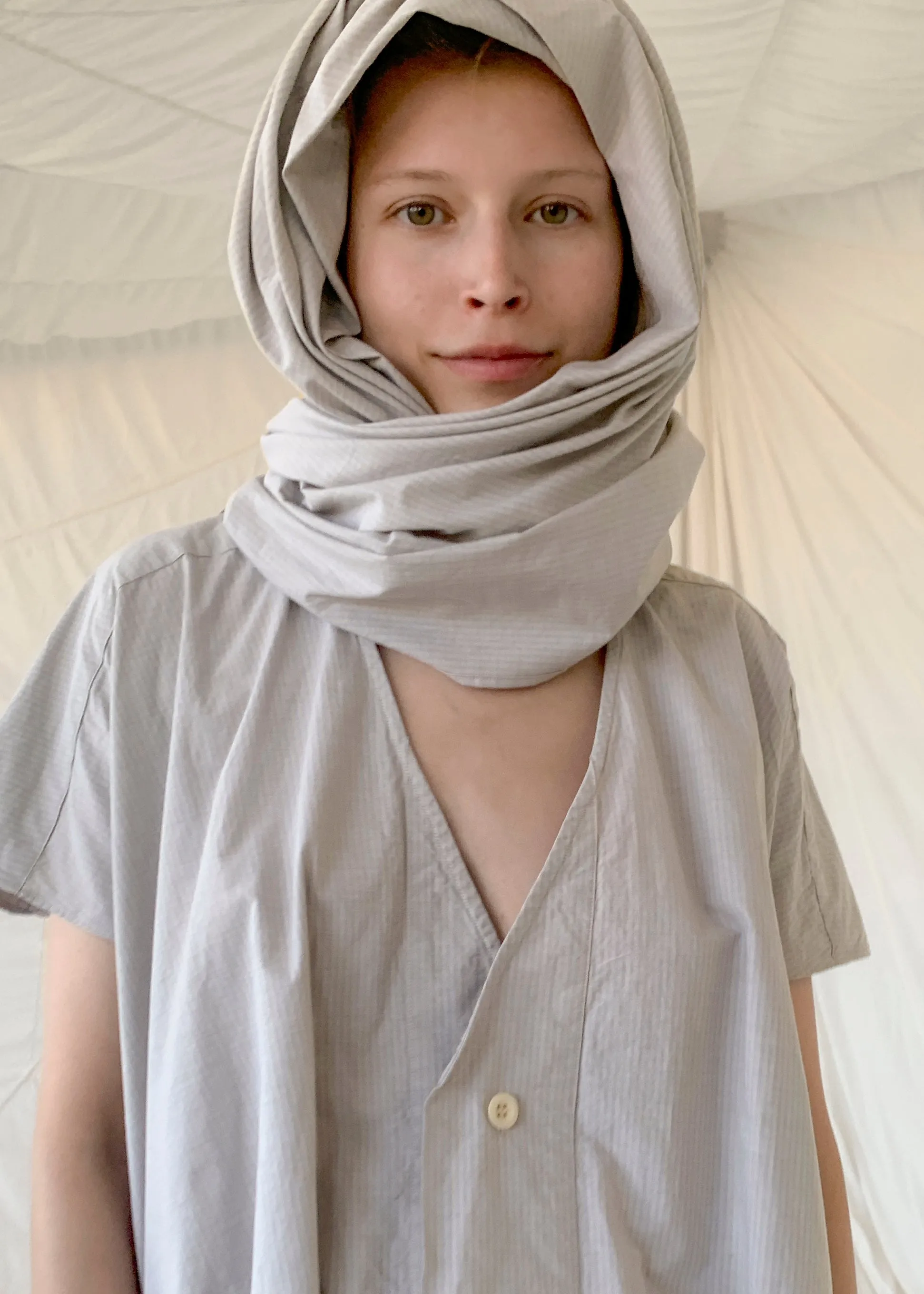 SERENE Scarf | Dusty Stripe Fine sold by VON SONO
