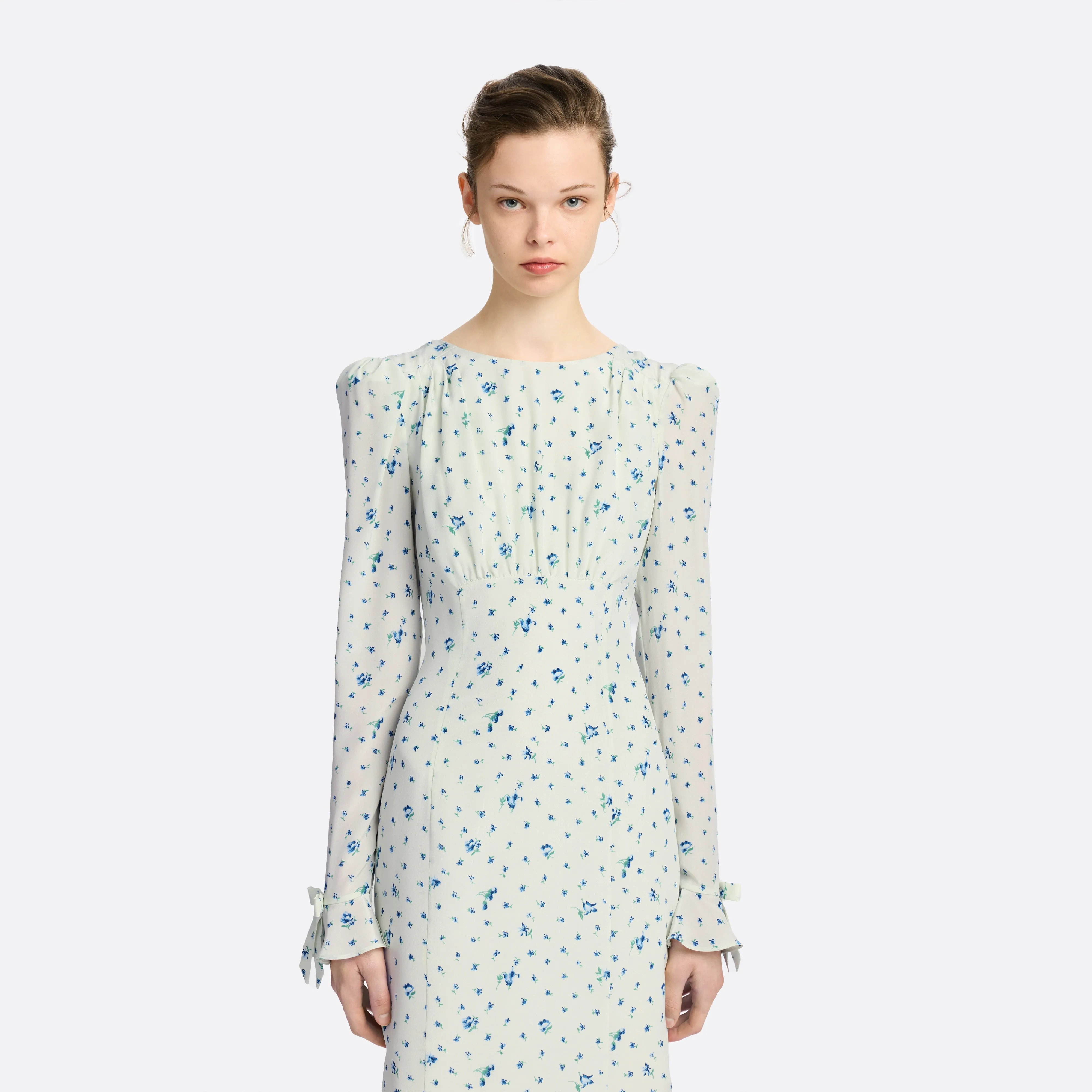 SILK OPEN BACK MIDI DRESS sold by Alessandra Rich product image thumbnail 3