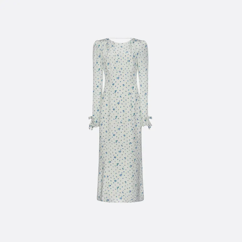 SILK OPEN BACK MIDI DRESS made by Alessandra Rich