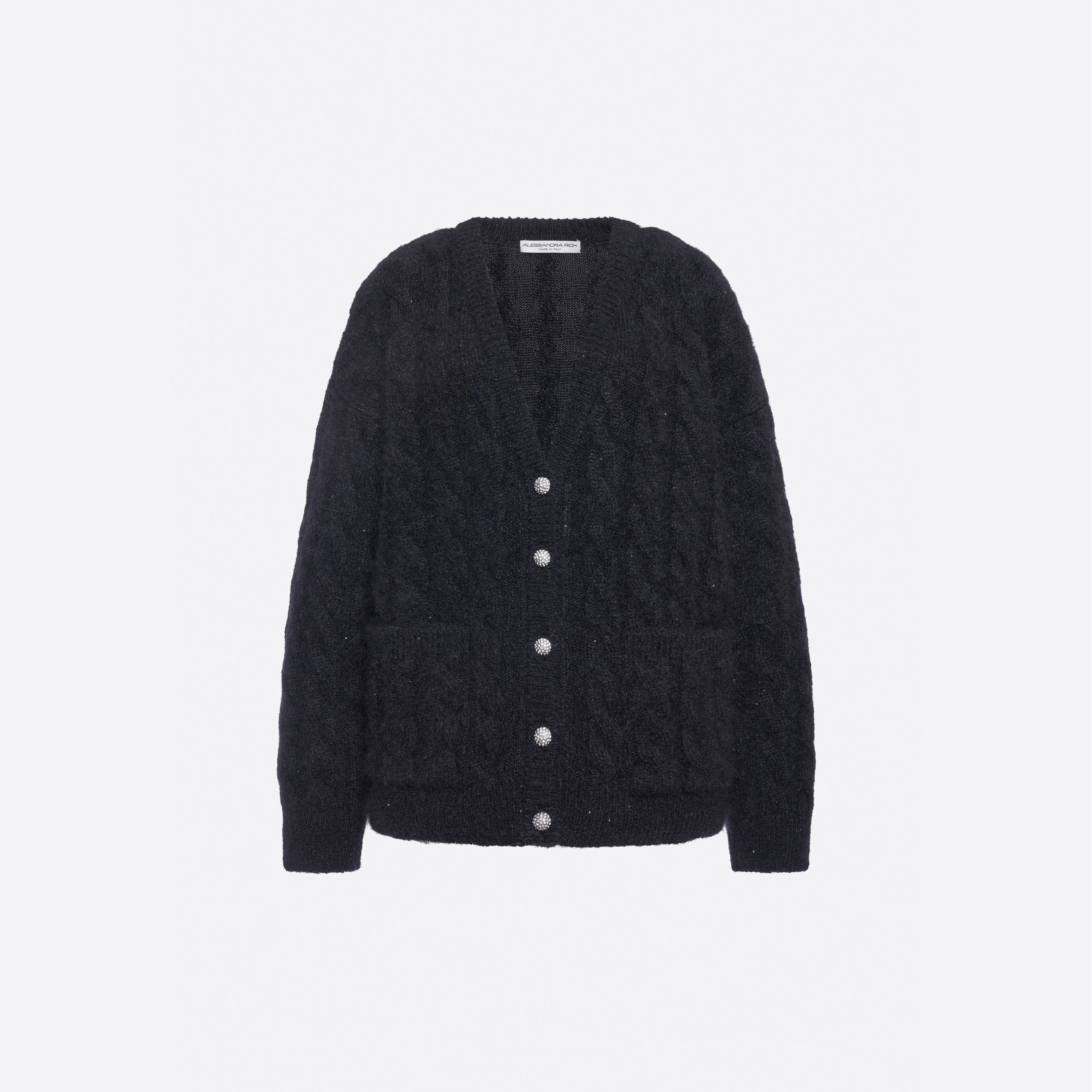 MOHAIR SEQUIN OVERSIZED CARDIGAN sold by Alessandra Rich