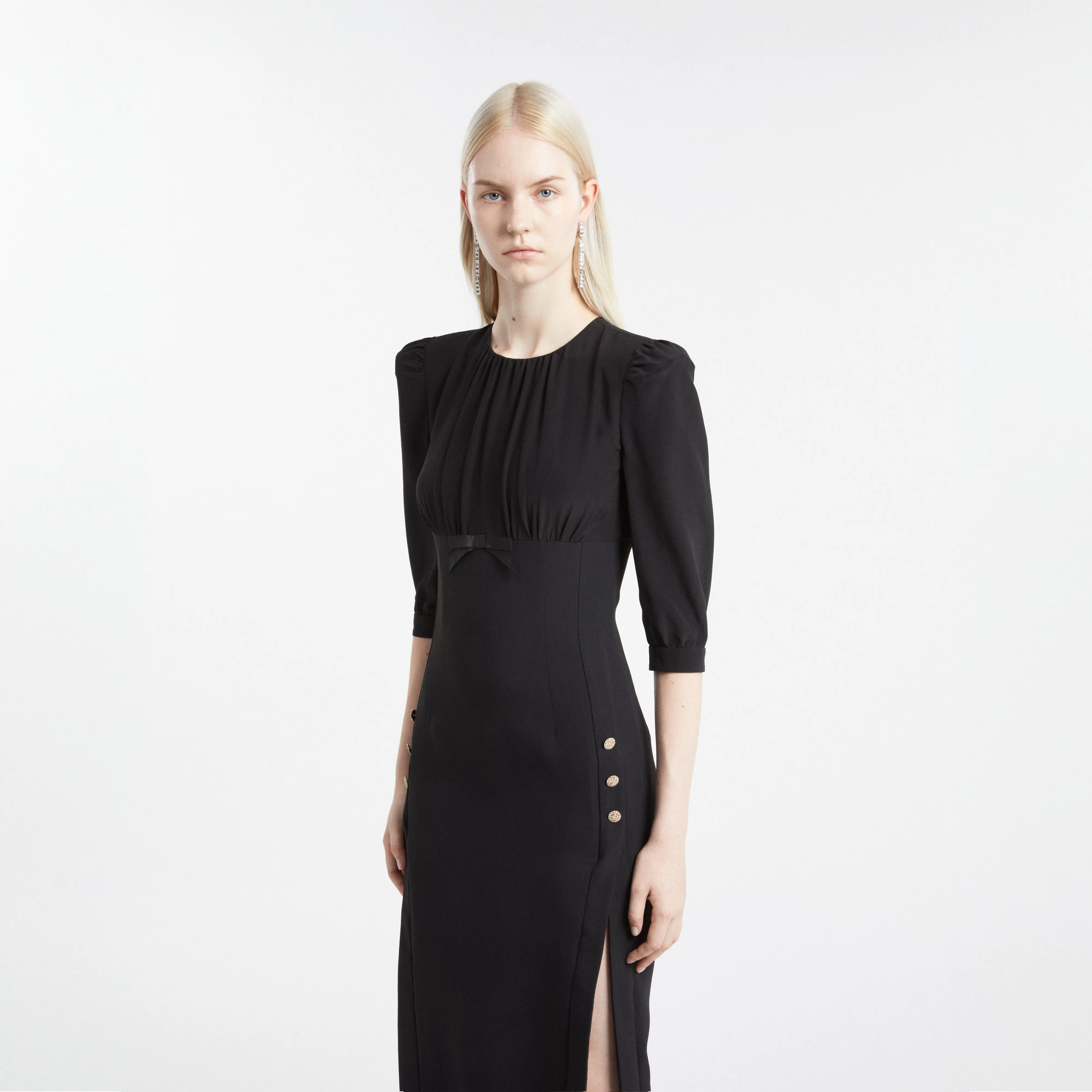 CADY MIDI DRESS WITH SPLITS sold by Alessandra Rich product image thumbnail 5