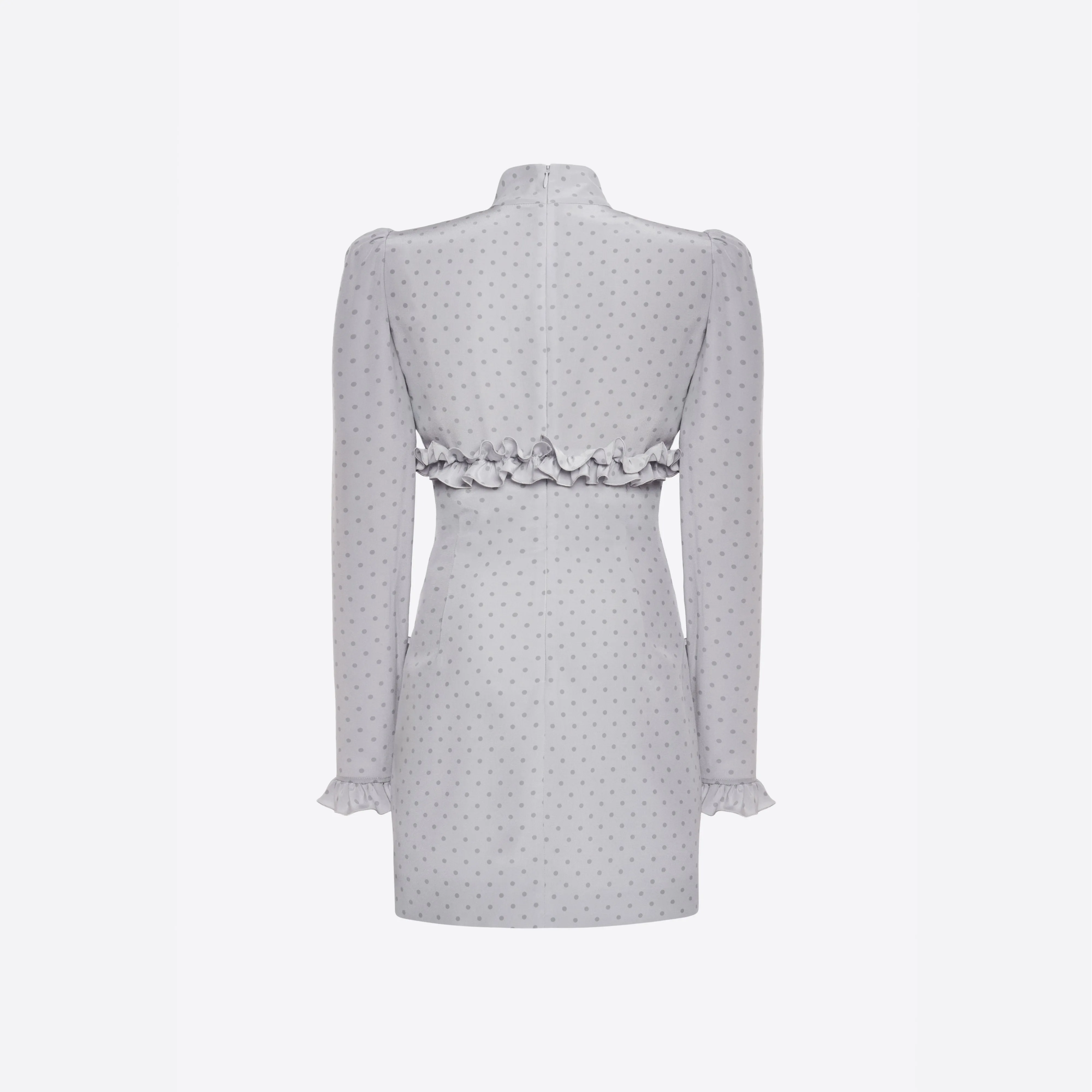 SILK POLKA DOT MINI DRESS WITH RUFFLES sold by Alessandra Rich product image thumbnail 2