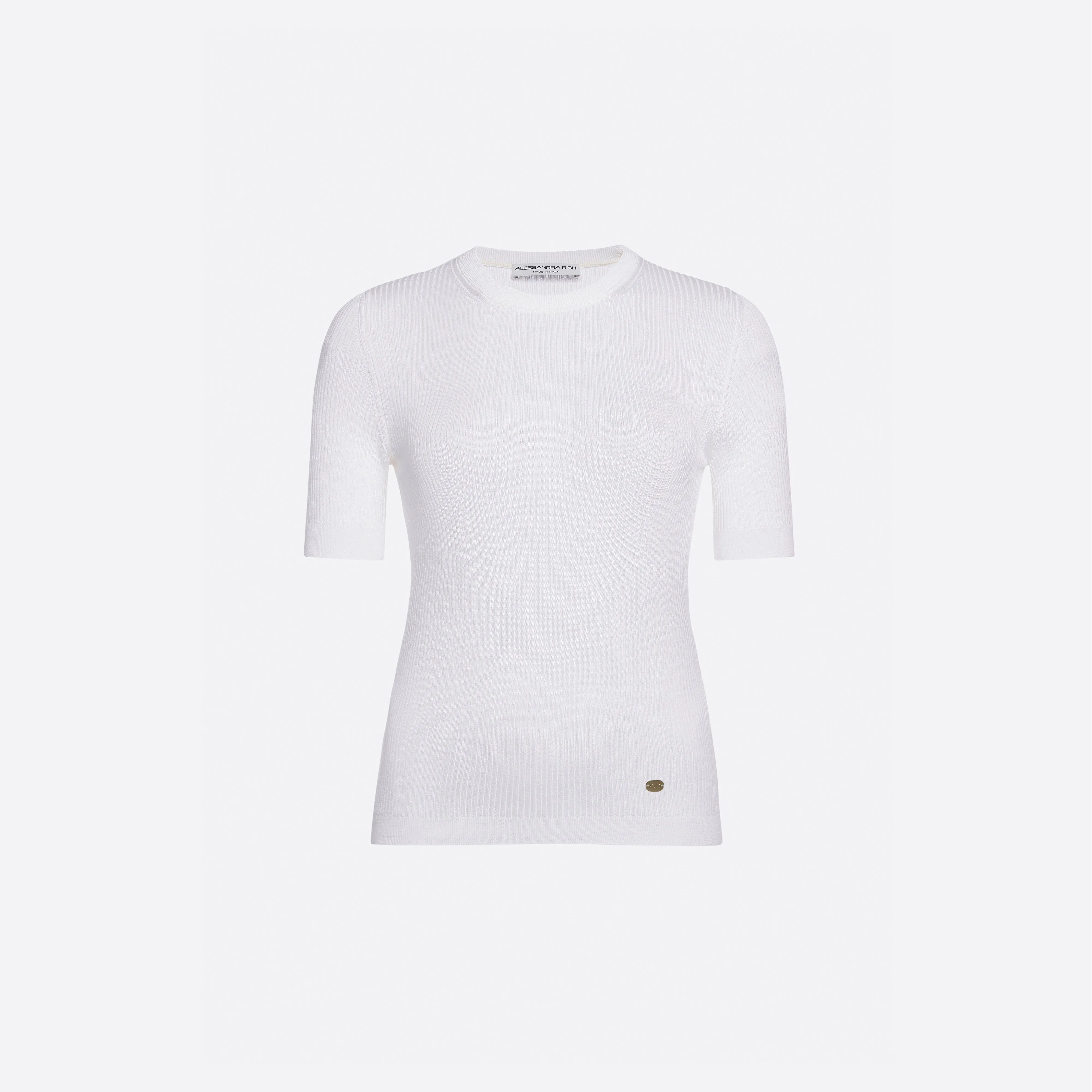 SILK KNIT T-SHIRT sold by Alessandra Rich