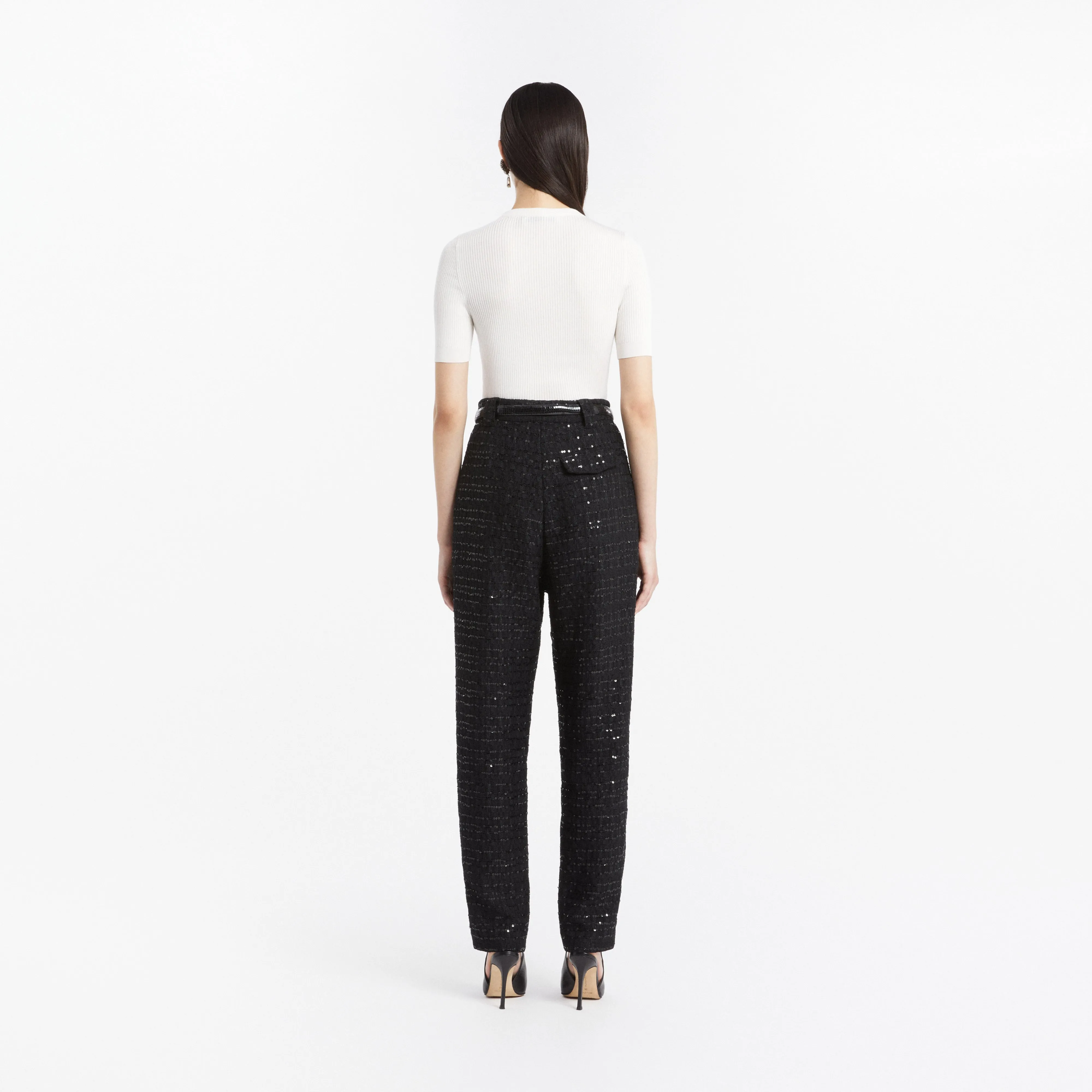 SILK KNIT T-SHIRT sold by Alessandra Rich product image thumbnail 4