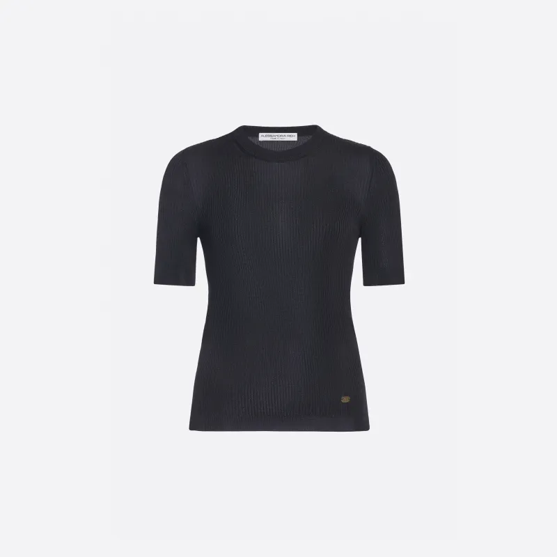 SILK KNIT T-SHIRT made by Alessandra Rich