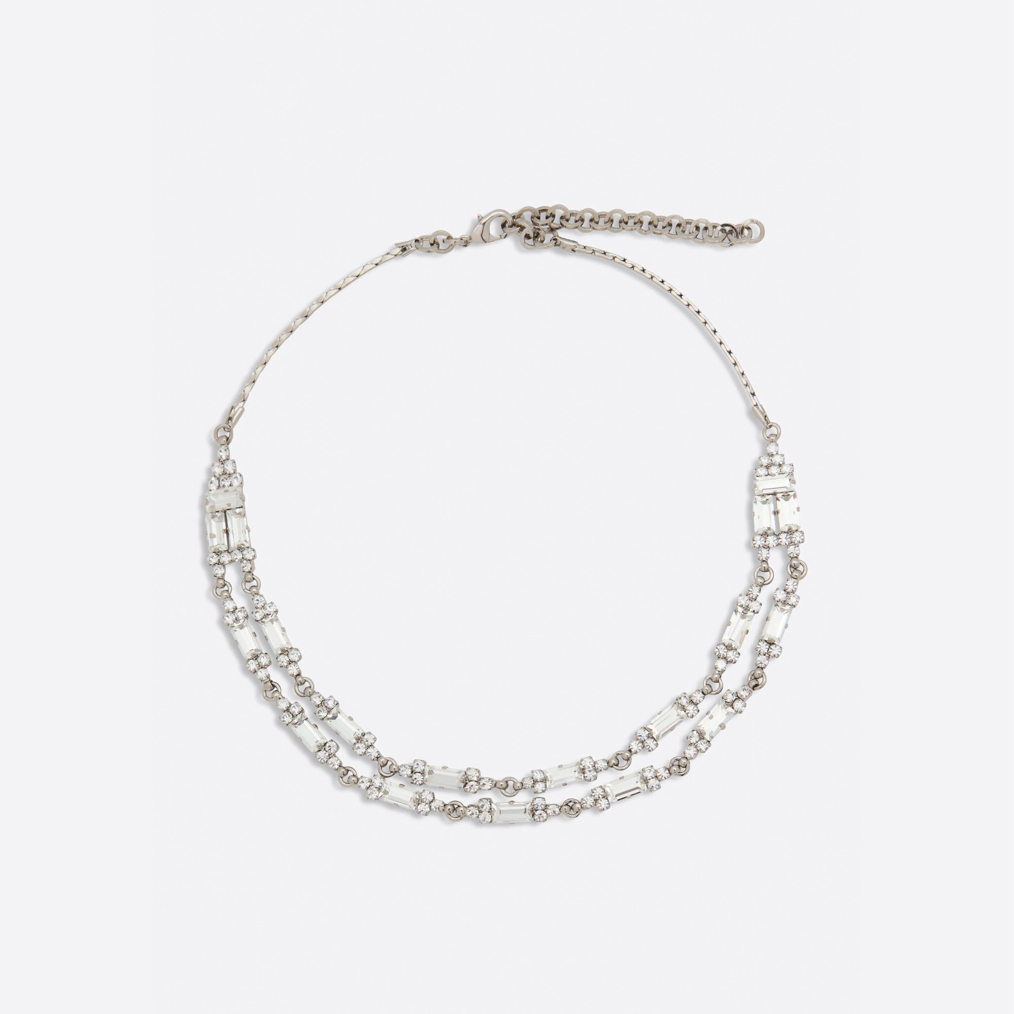 DOUBLE CRYSTAL NECKLACE sold by Alessandra Rich