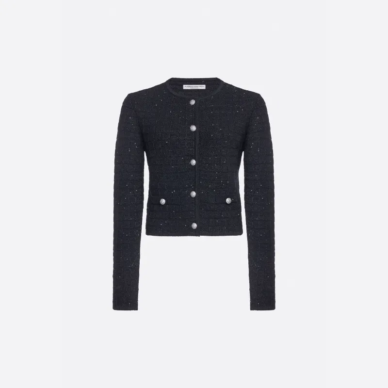 WOOL SEQUIN KNIT CARDIGAN made by Alessandra Rich