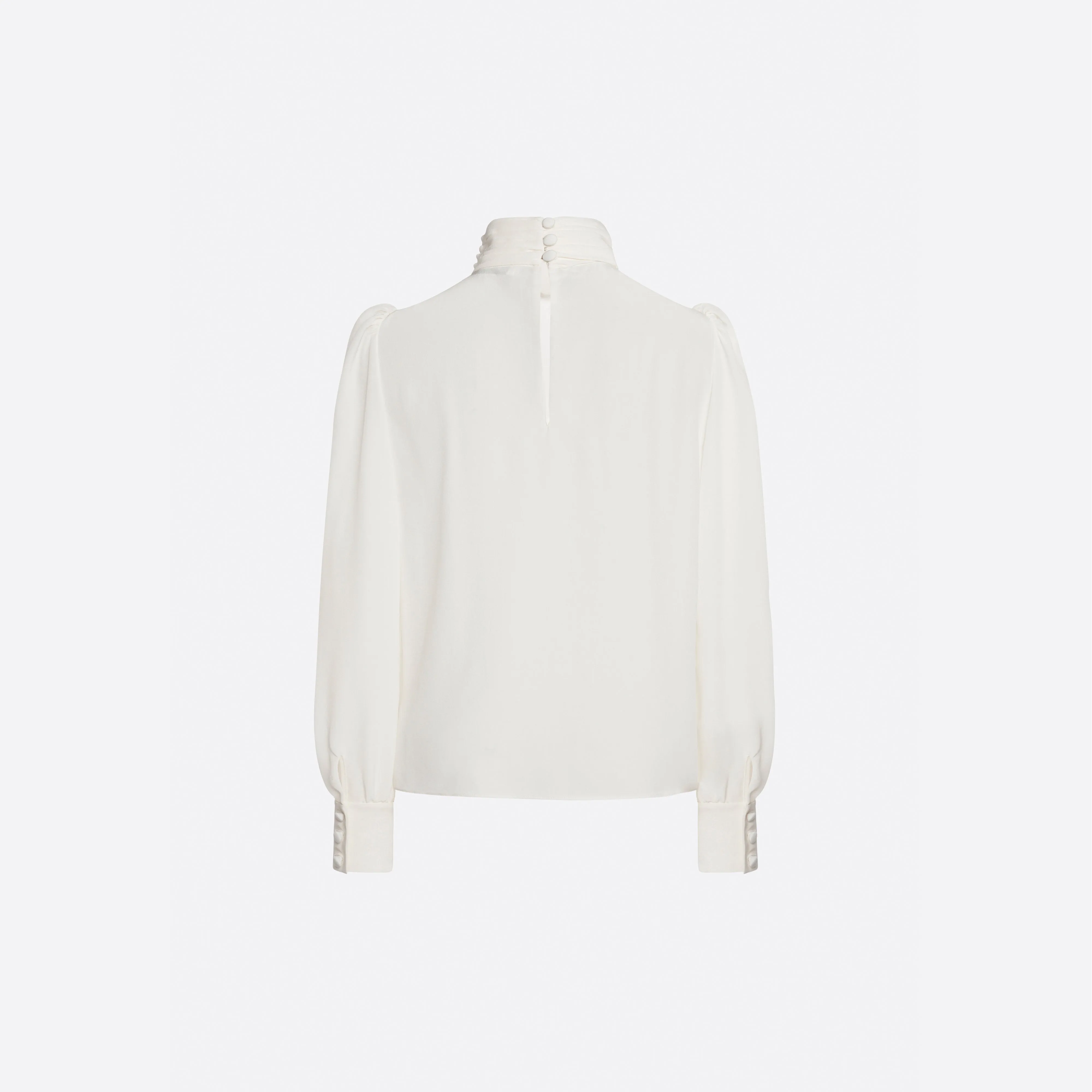 SILK HIGH-NECK BLOUSE sold by Alessandra Rich product image thumbnail 2