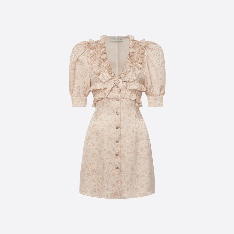 SILK JACQUARD MINI DRESS made by Alessandra Rich