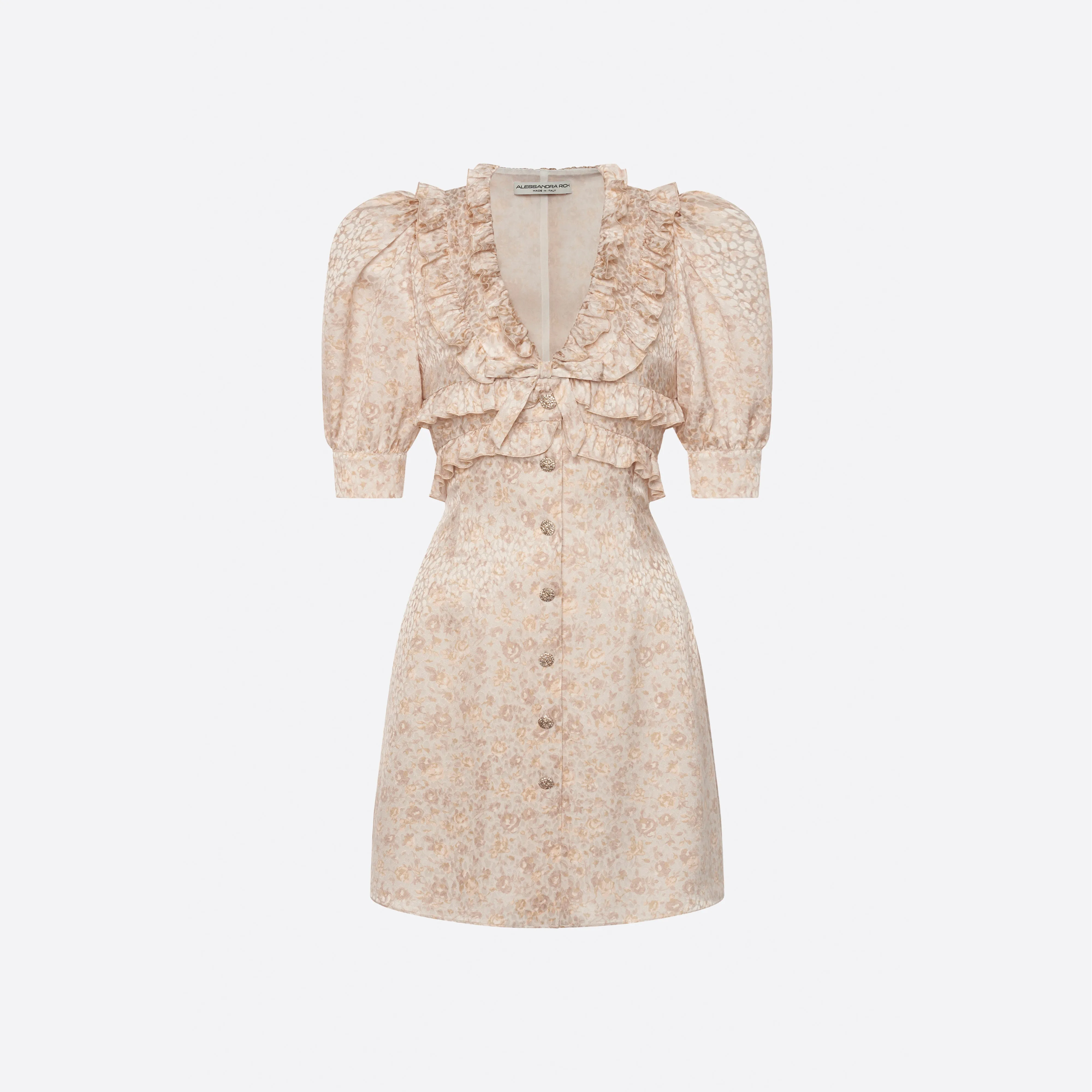 SILK JACQUARD MINI DRESS sold by Alessandra Rich