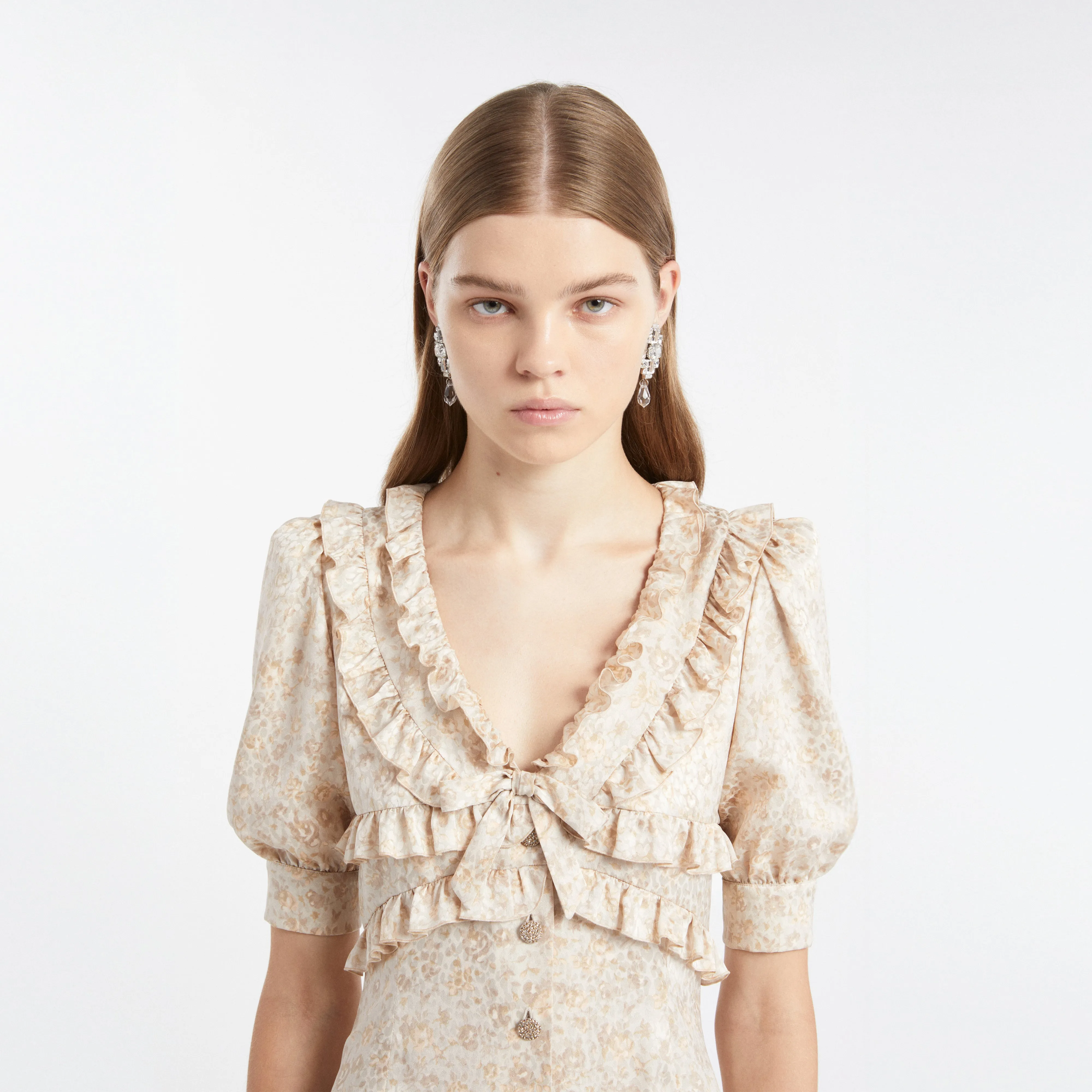 SILK JACQUARD MINI DRESS sold by Alessandra Rich product image thumbnail 5