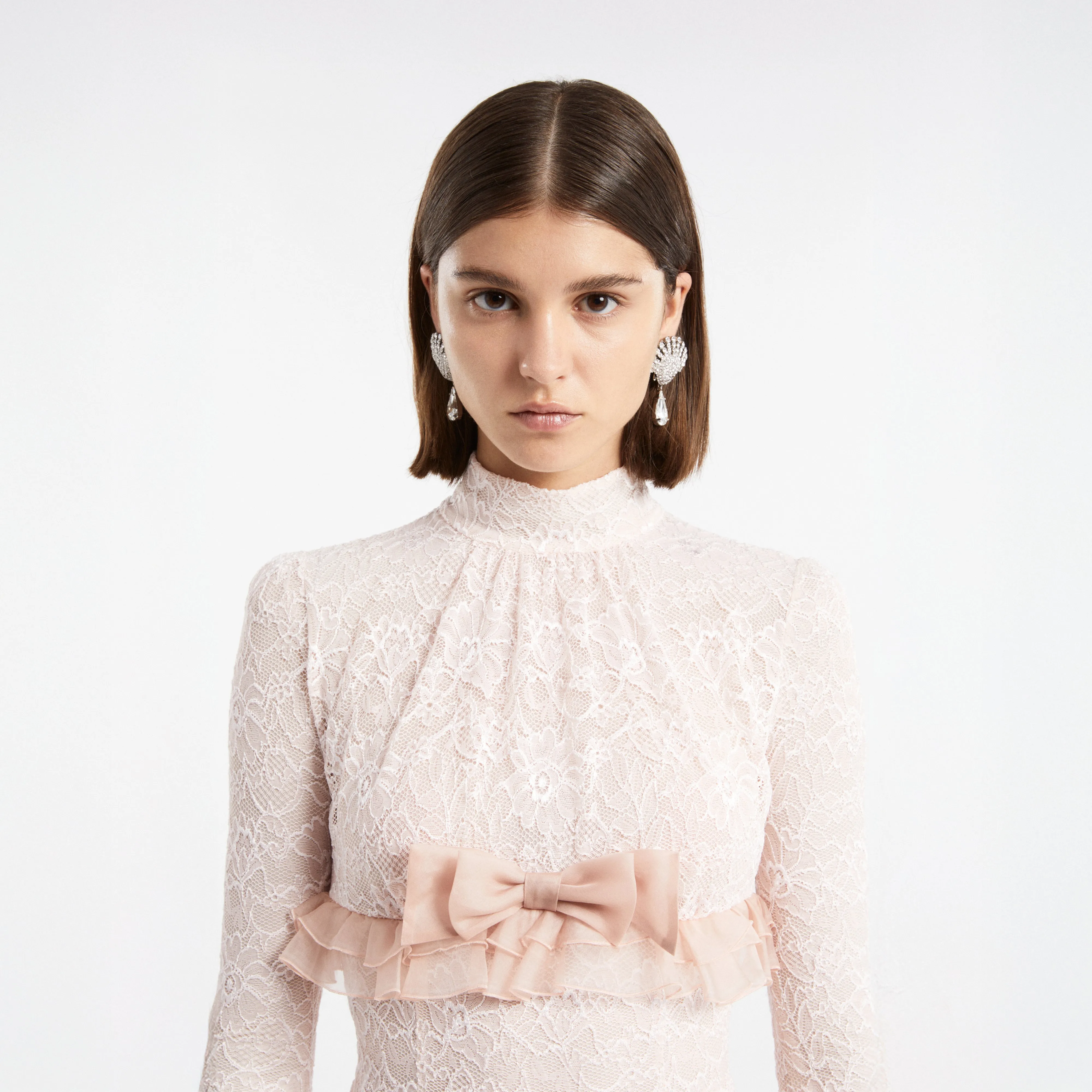 STRETCH LACE EVENING DRESS sold by Alessandra Rich product image thumbnail 5