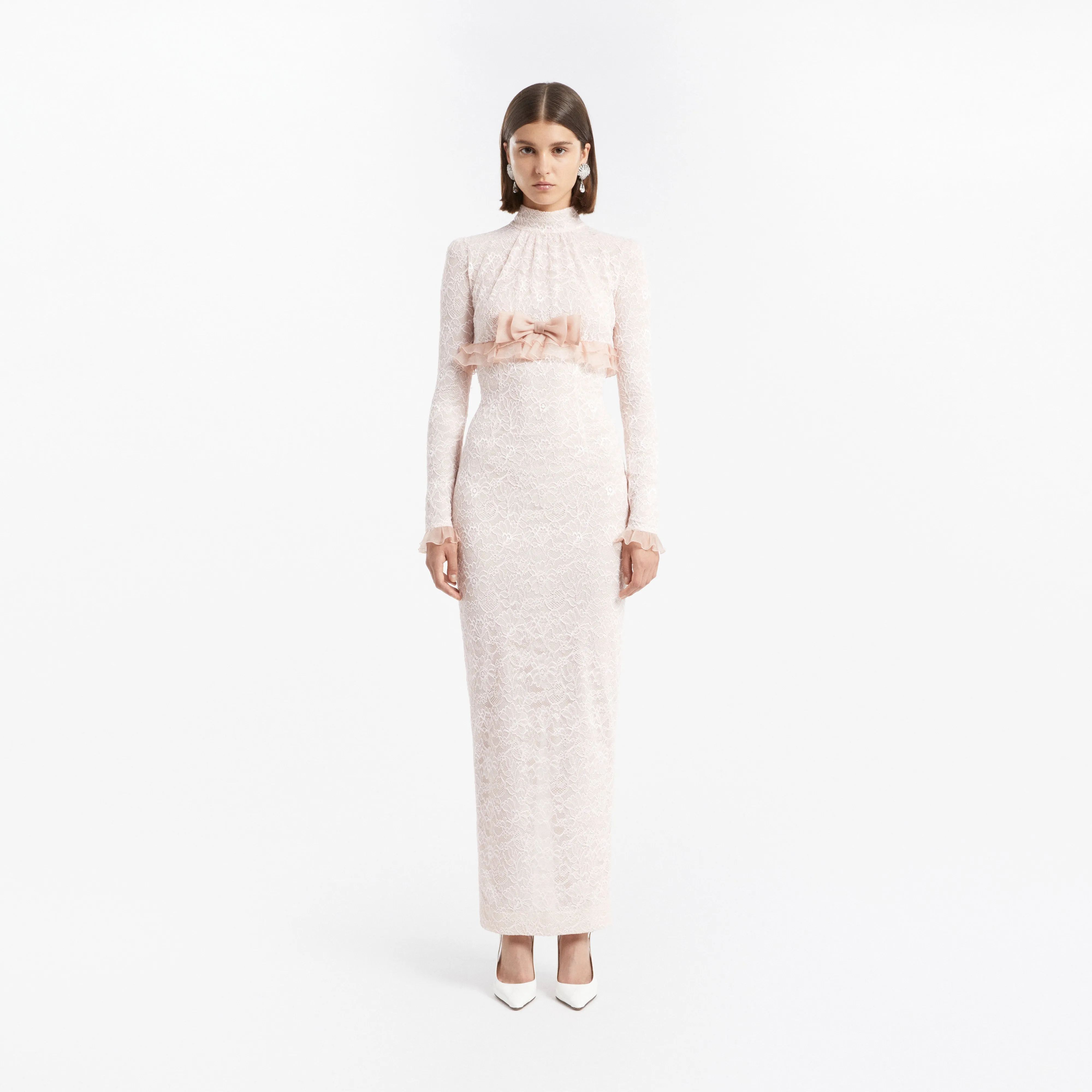 STRETCH LACE EVENING DRESS sold by Alessandra Rich product image thumbnail 3