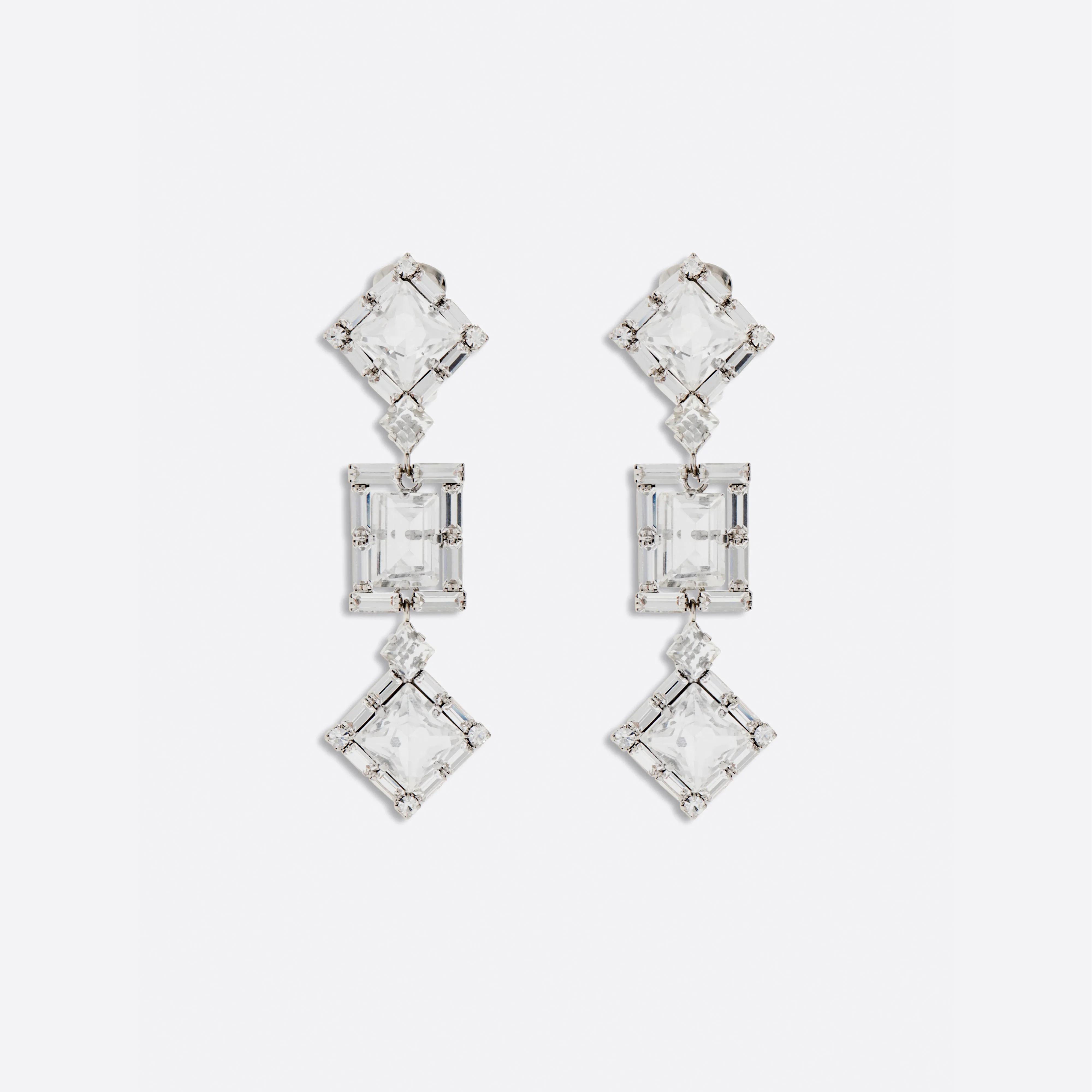 SQUARE EARRINGS WITH PENDANT sold by Alessandra Rich