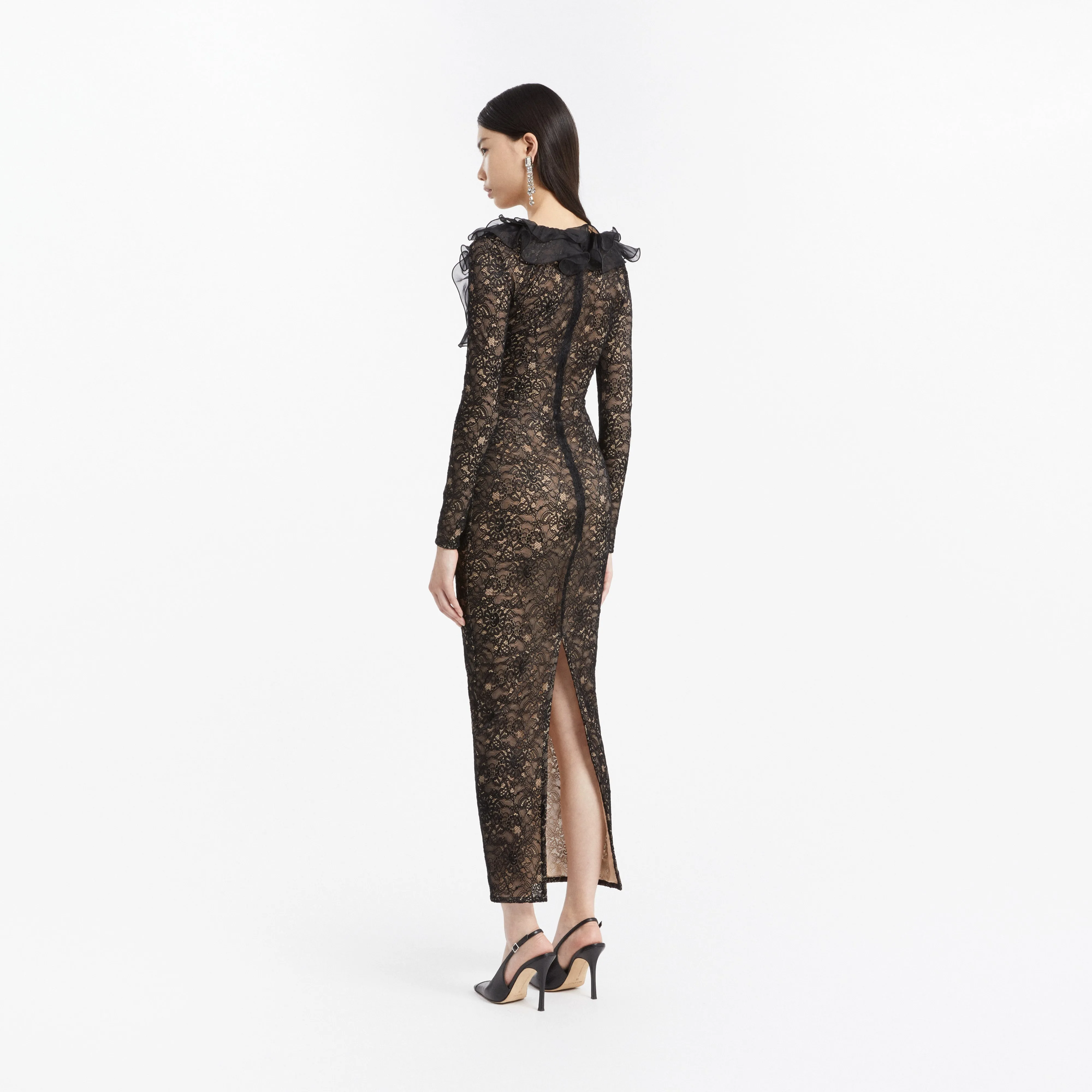 STRETCH LACE EVENING DRESS sold by Alessandra Rich product image thumbnail 4