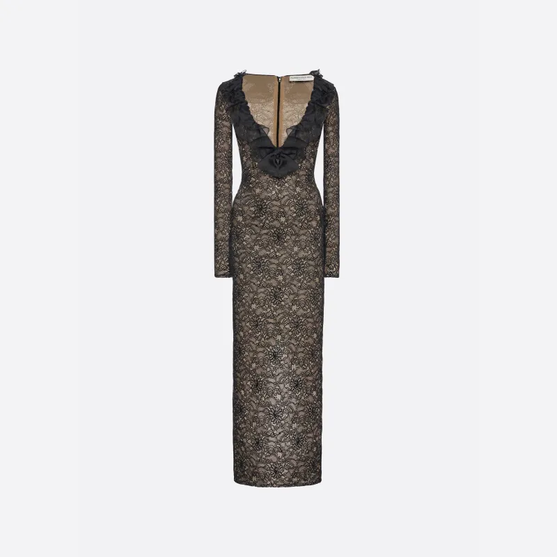 STRETCH LACE EVENING DRESS made by Alessandra Rich