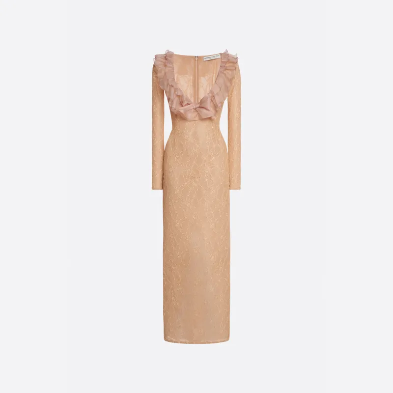STRETCH LACE EVENING DRESS made by Alessandra Rich