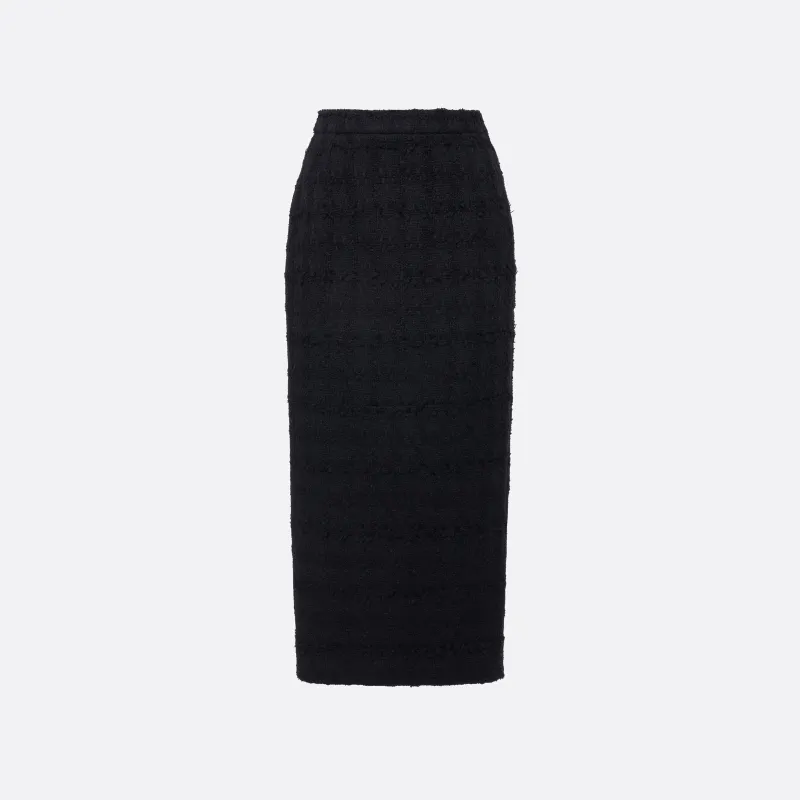 CHECK TWEED BOUCLÉ MIDI SKIRT made by Alessandra Rich