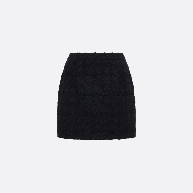 CHECK TWEED BOUCLÉ MINI SKIRT made by Alessandra Rich