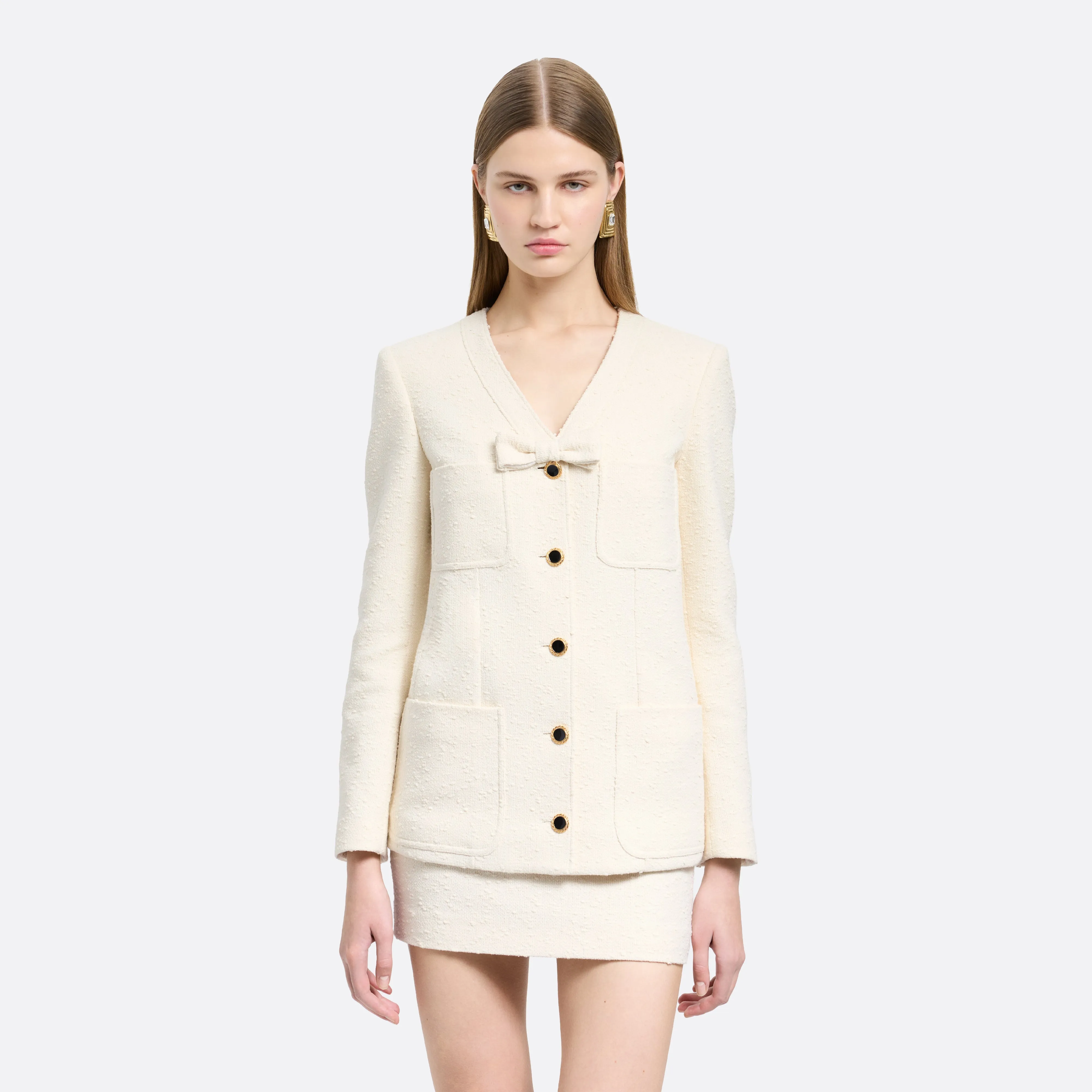 TWEED BOUCLÉ JACKET sold by Alessandra Rich product image thumbnail 3