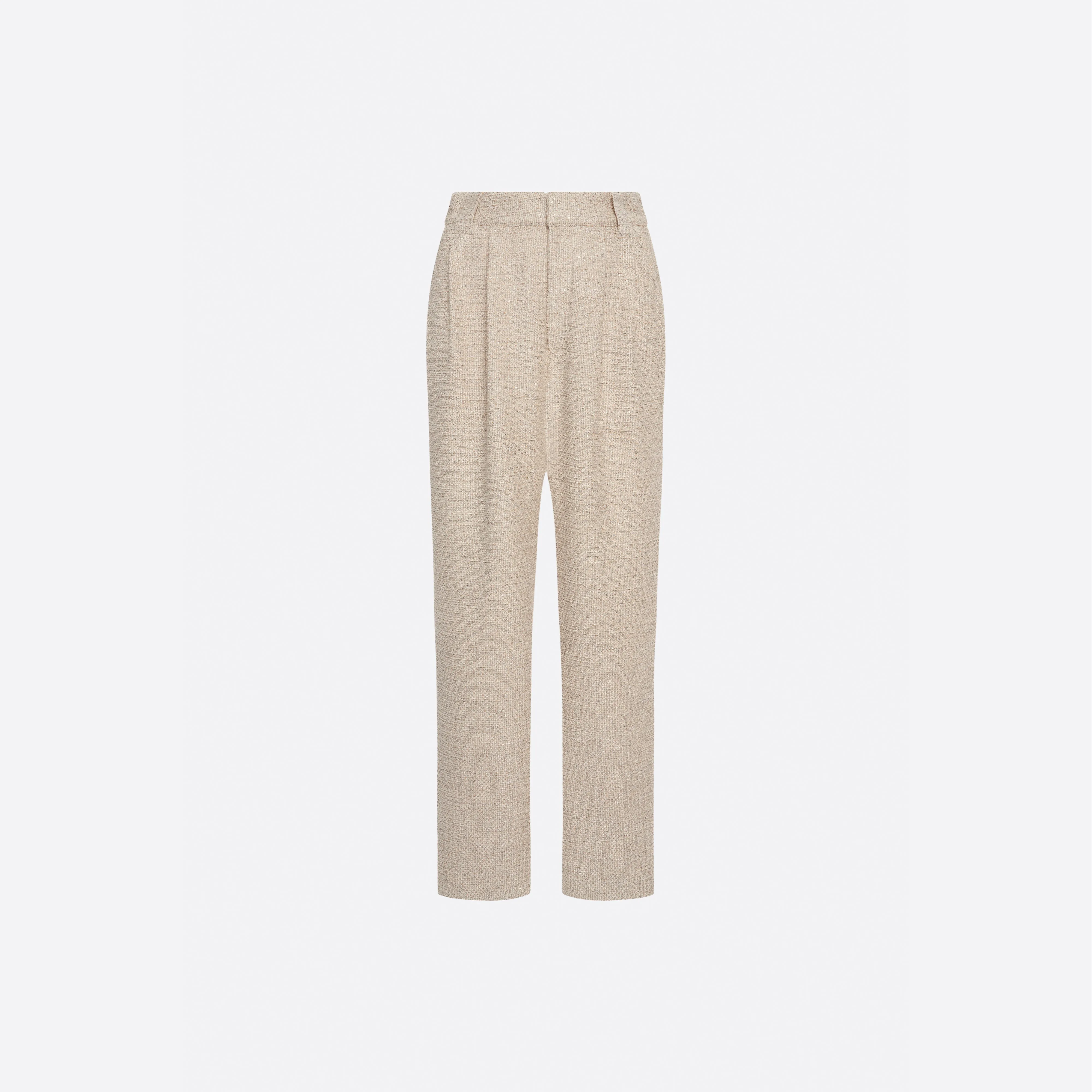 SEQUIN TWEED TROUSERS sold by Alessandra Rich