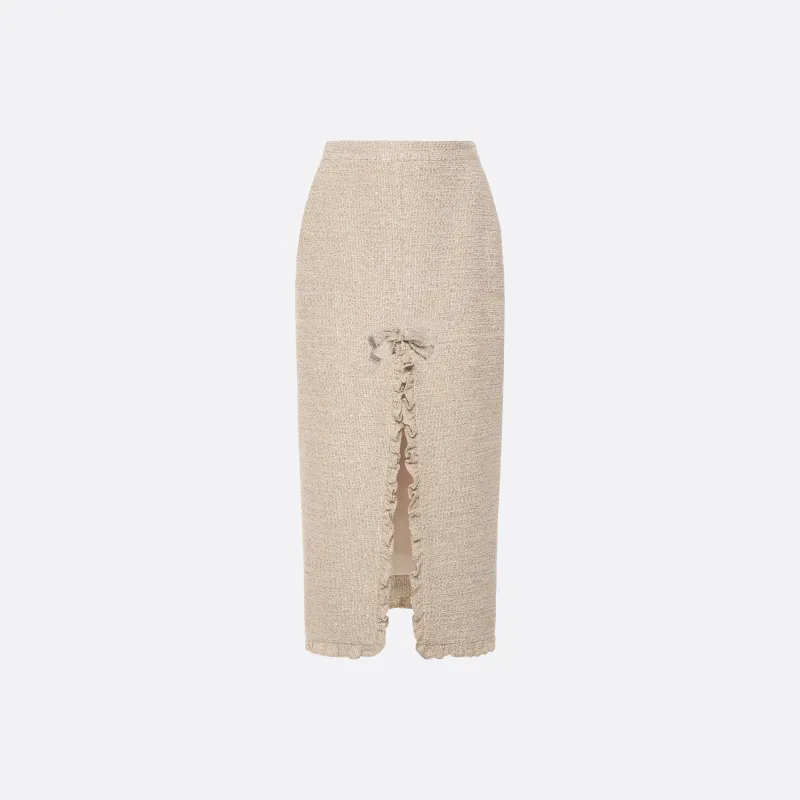 SEQUIN TWEED MIDI SKIRT made by Alessandra Rich
