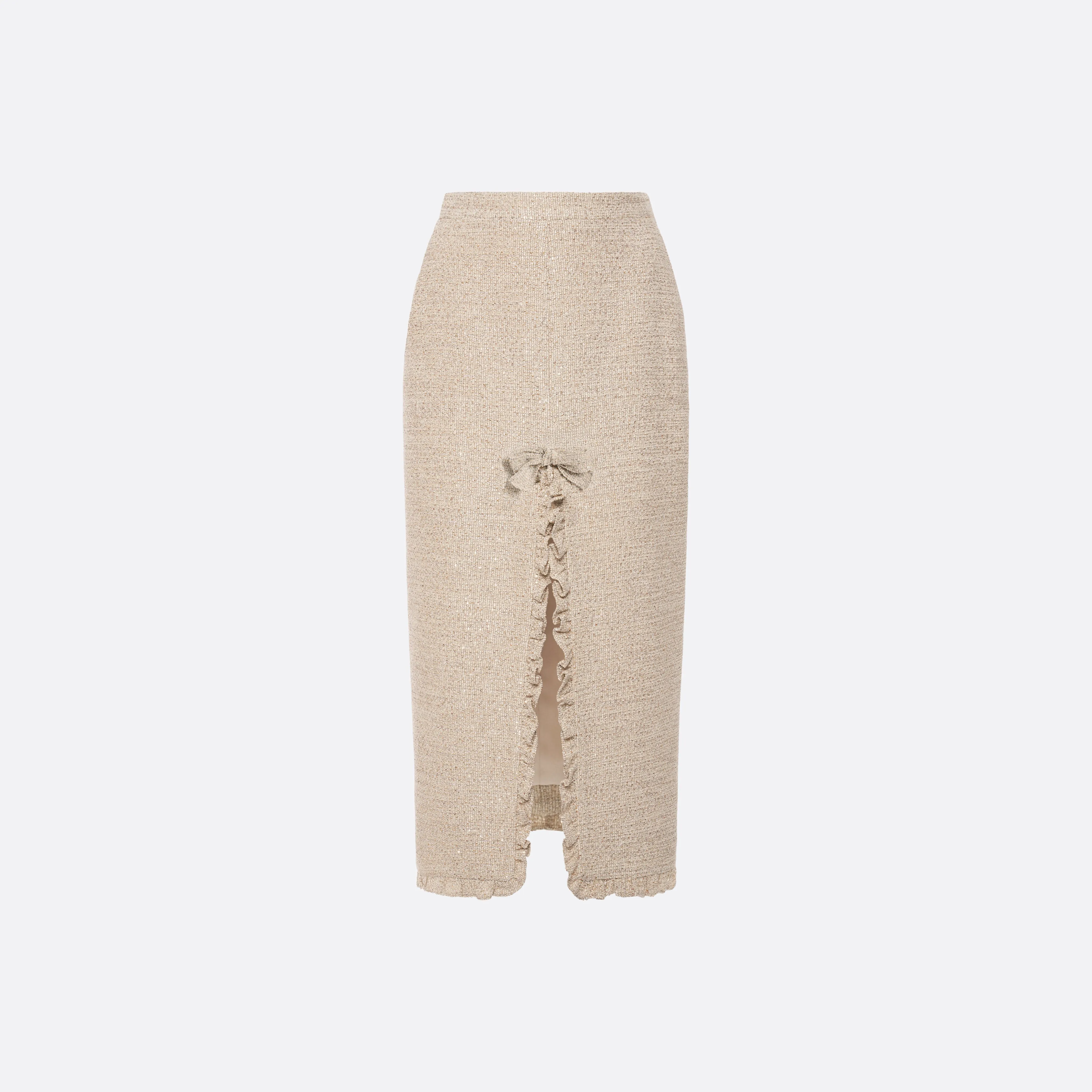 SEQUIN TWEED MIDI SKIRT sold by Alessandra Rich