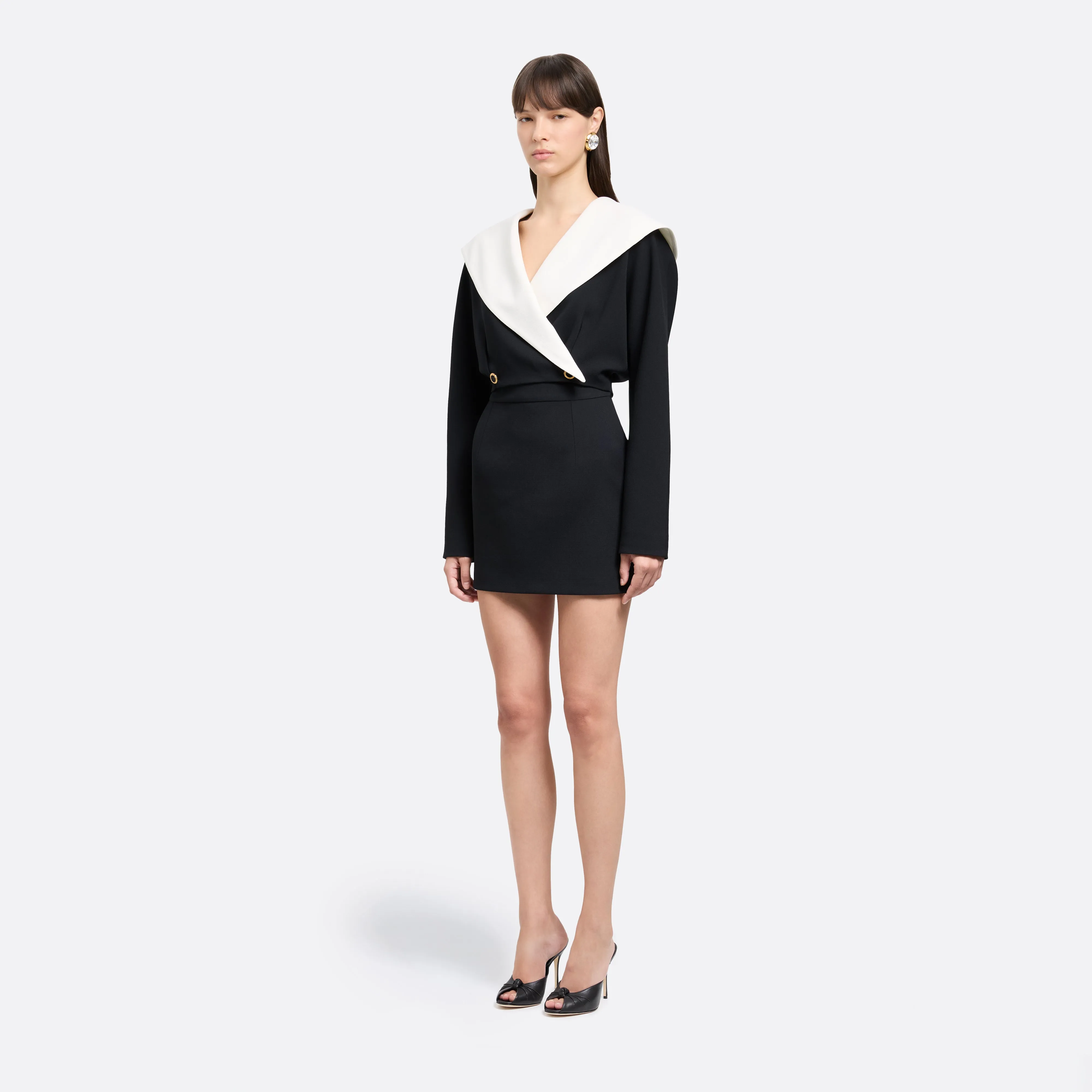 WOOL CRÊPE MINI SKIRT sold by Alessandra Rich product image thumbnail 2