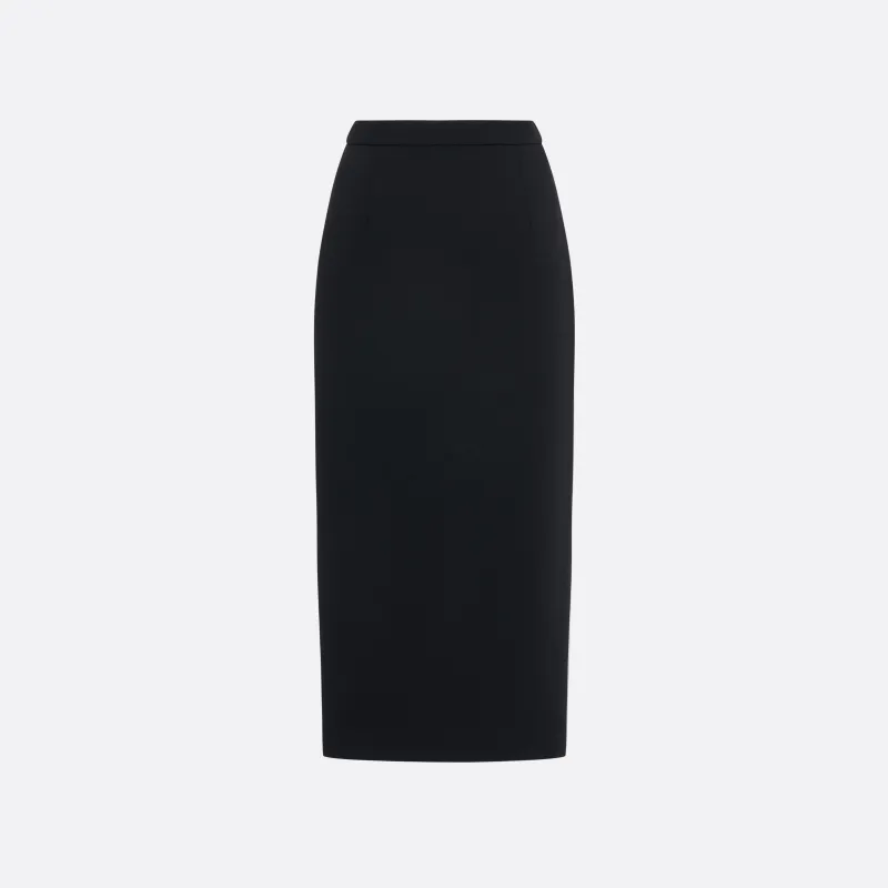 WOOL CRÊPE MIDI SKIRT made by Alessandra Rich