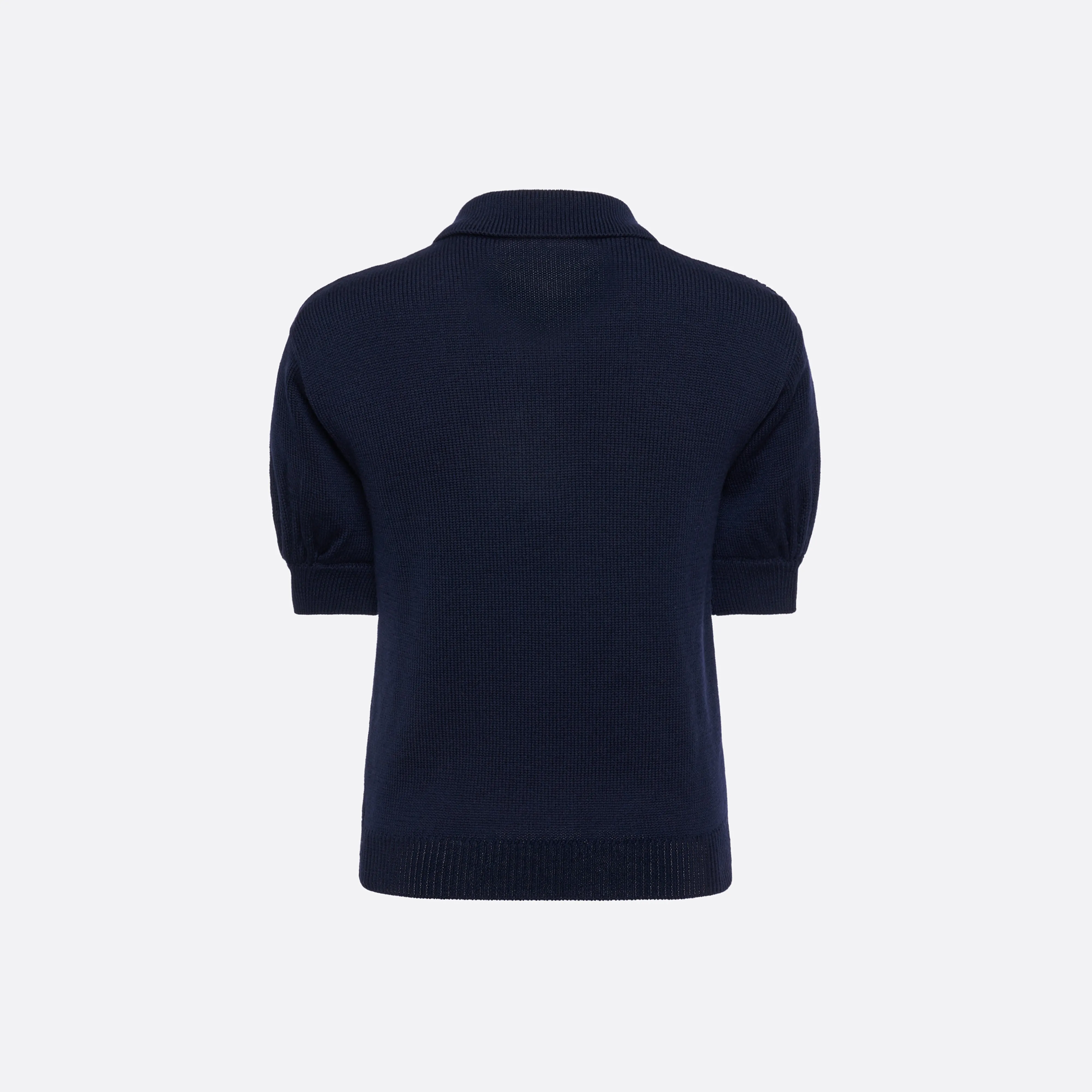 MERINO WOOL KNIT LACE-KNIT POLO sold by Alessandra Rich product image thumbnail 5