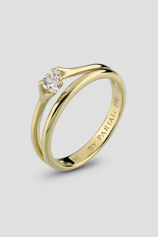 Glicinia Ring | 9k Gold made by By Pariah