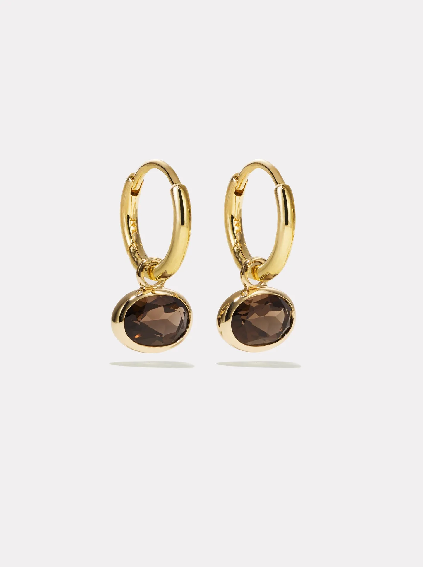 Orbit Hoops - Smokey Quartz sold by By Pariah product image thumbnail 2