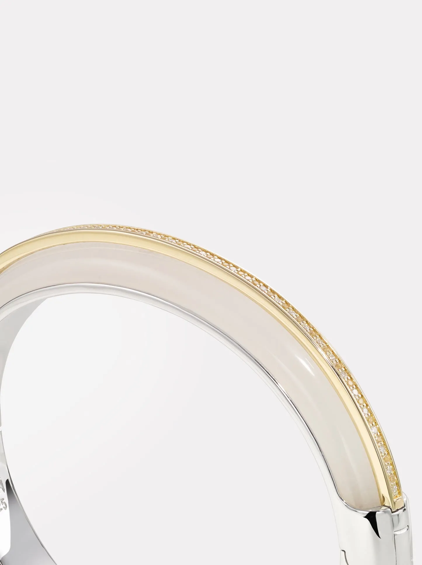 Essential Stacking Bangle White Jasper - Diamond & White Sapphire sold by By Pariah product image thumbnail 2
