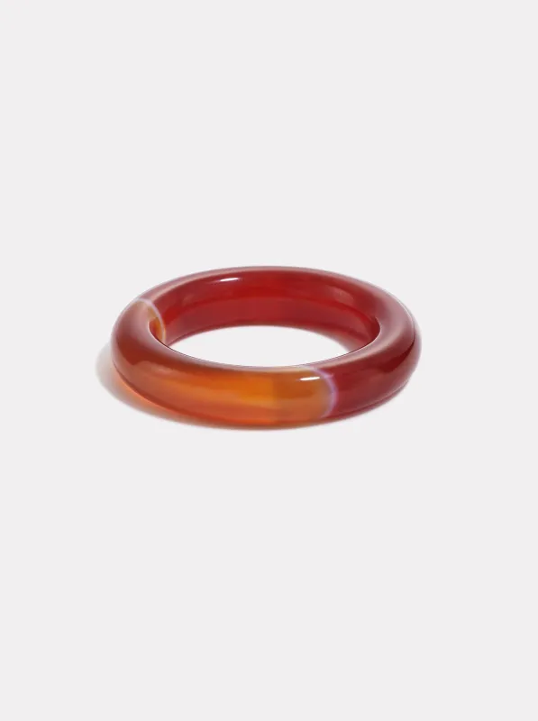 Essential Stone Ring | Red Banded Agate made by By Pariah