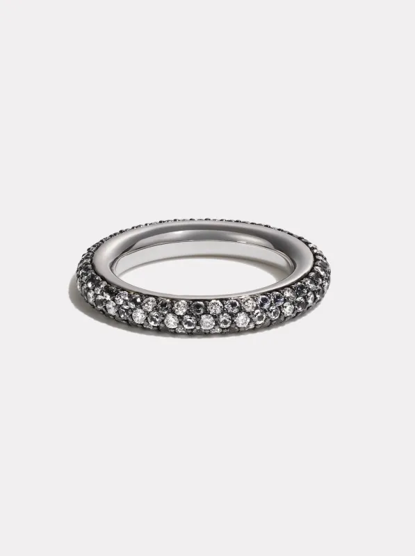 Chubby Band Pave - Diamond & Sapphire made by By Pariah