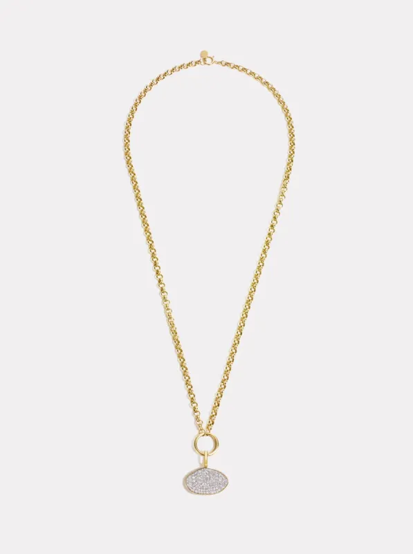 Diamond Cluster Collector Necklace — 3.5 mm — 45 cm | Gold made by By Pariah